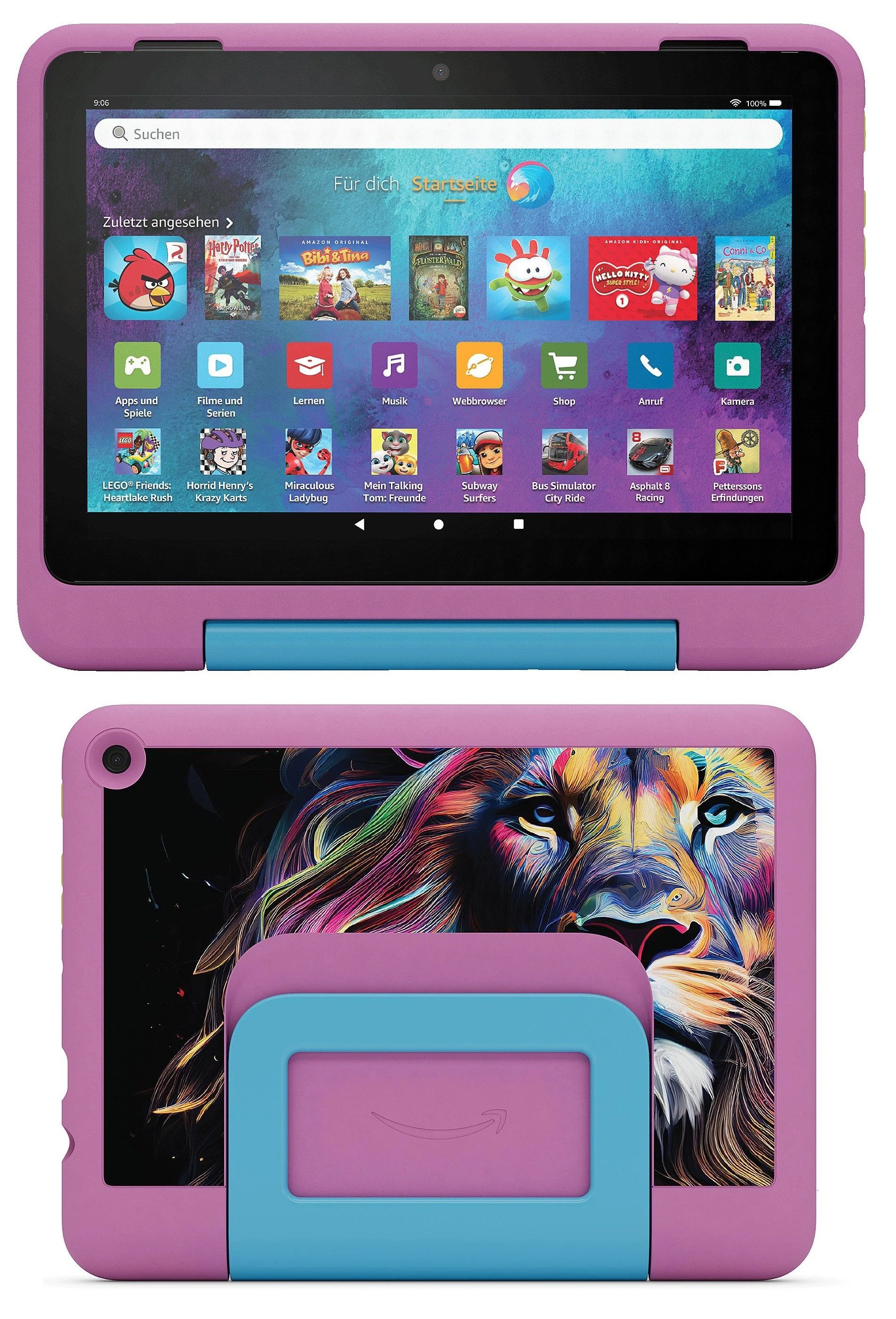 Fire HD 8 Kids Pro HD-Display, speziell für Kinder von 6 bis 12 Jahren Tablet (8", 32 GB, FireOS, Kindertablet Lerntablet)
