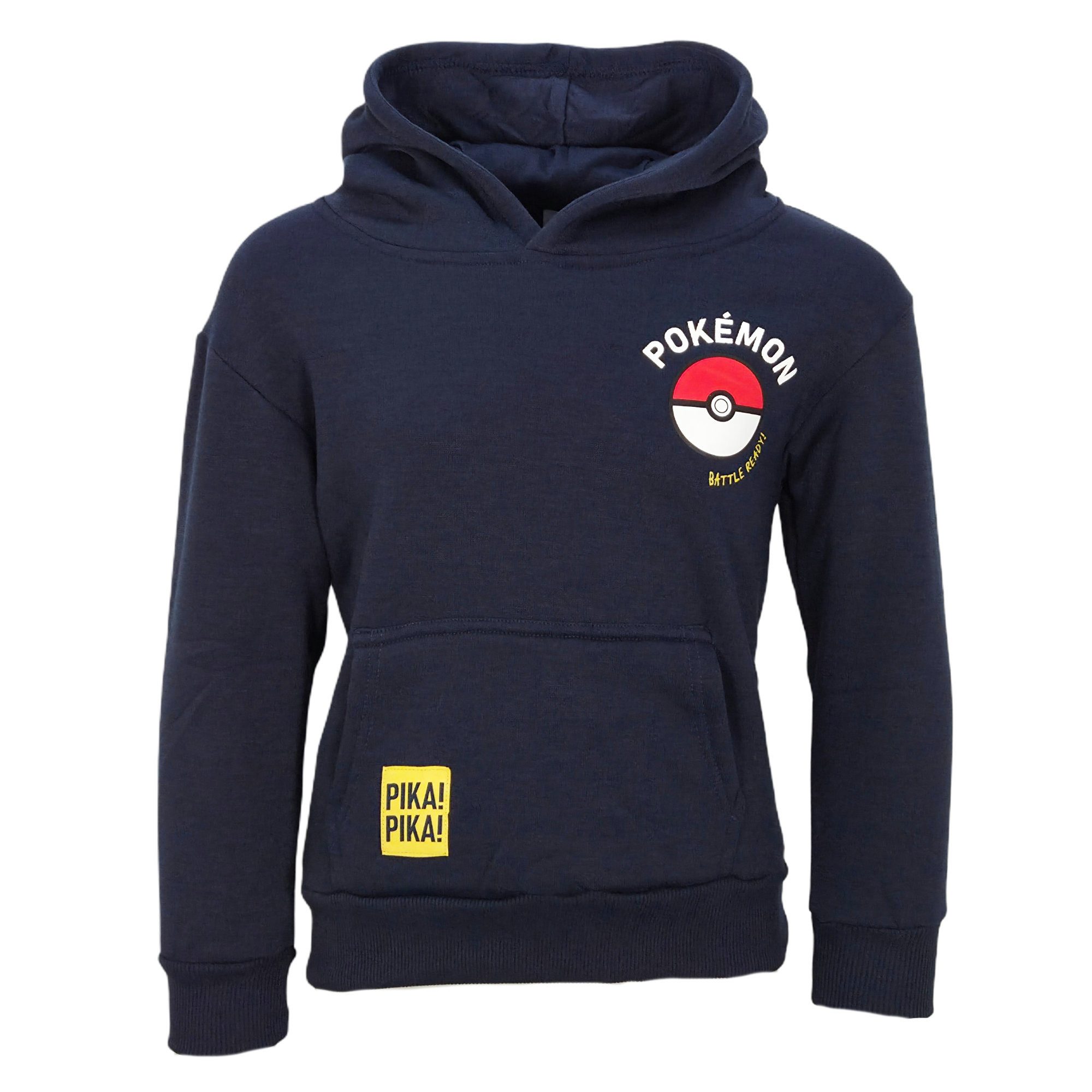 POKÉMON Kapuzenpullover Pokemon Pikachu Kinder Jungen Hoodie Pulli Gr. 98 bis 128