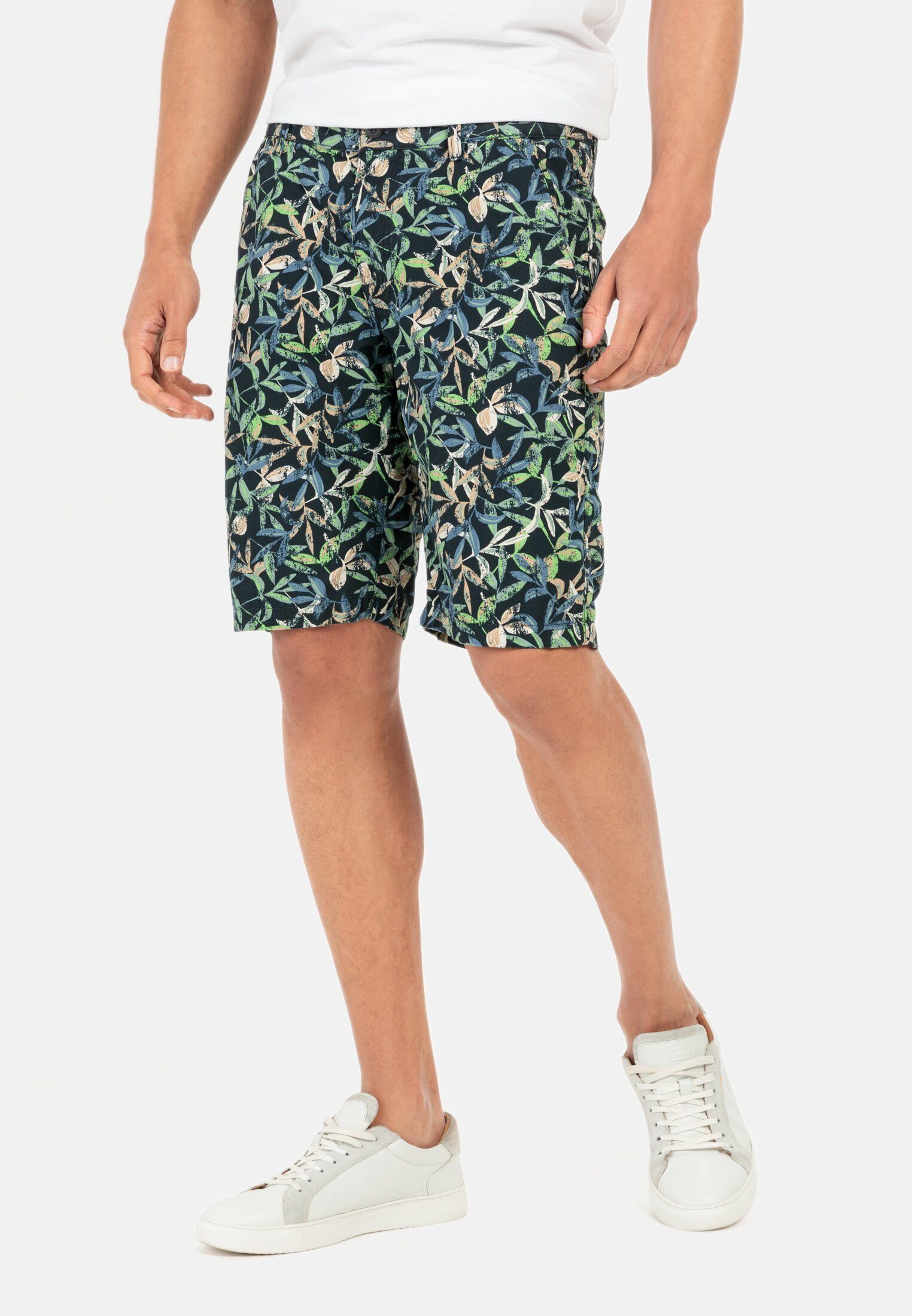 Chinoshorts Chino Short mit Allover-Print