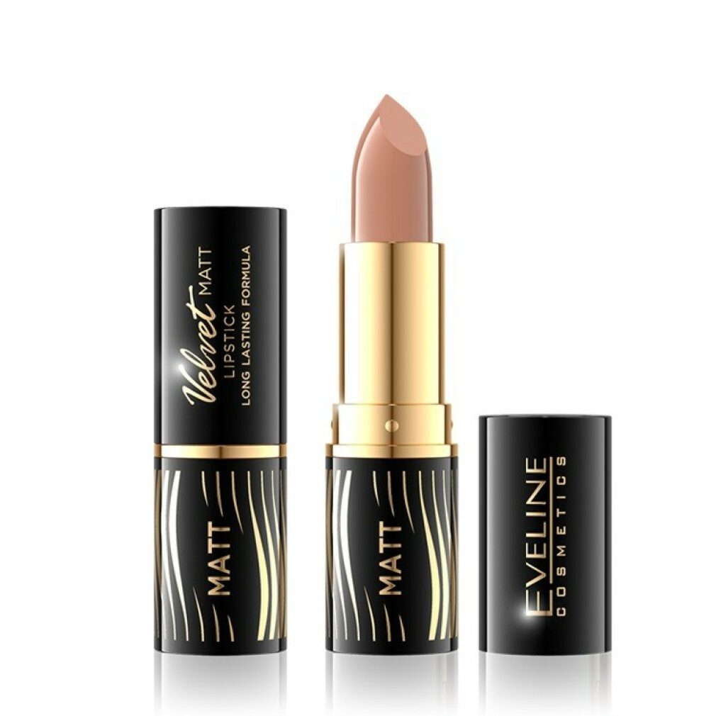 Eveline Cosmetics Lippenstift EVELINE Velvet Matt Lipstick matte Lippenstift 500 Hautfarbe