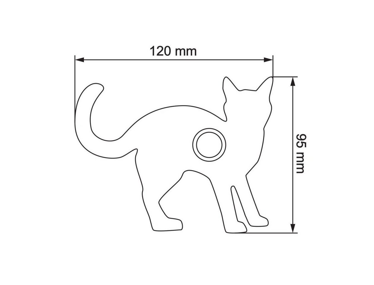 Thumbnail - Bravios Briefkasten Klingeltaster Katze ''Leo'' Edelstahl