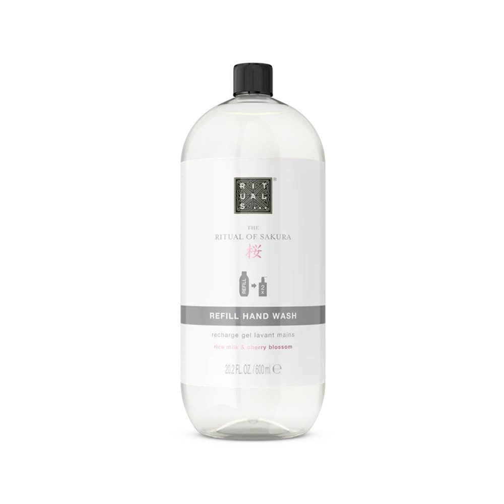 Rituals Flüssigseife Rituals The Ritual Of Sakura Refill Hand Wash 600ml, 1-tlg., Nachfüllpackung für Handseife mit Reismilch und Kirschblüte