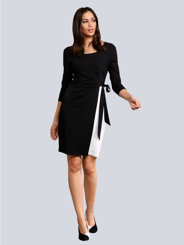 Alba Moda Kleid mit Schleifendetail in weiß