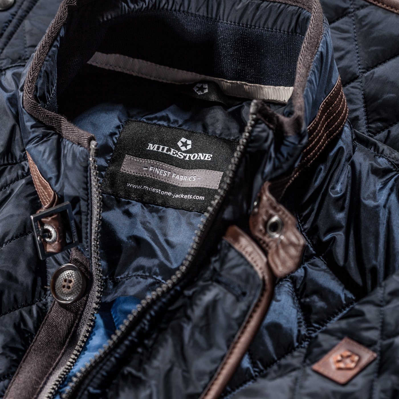 Milestone Steppjacke im tollen Rautenmuster länger geschnitten