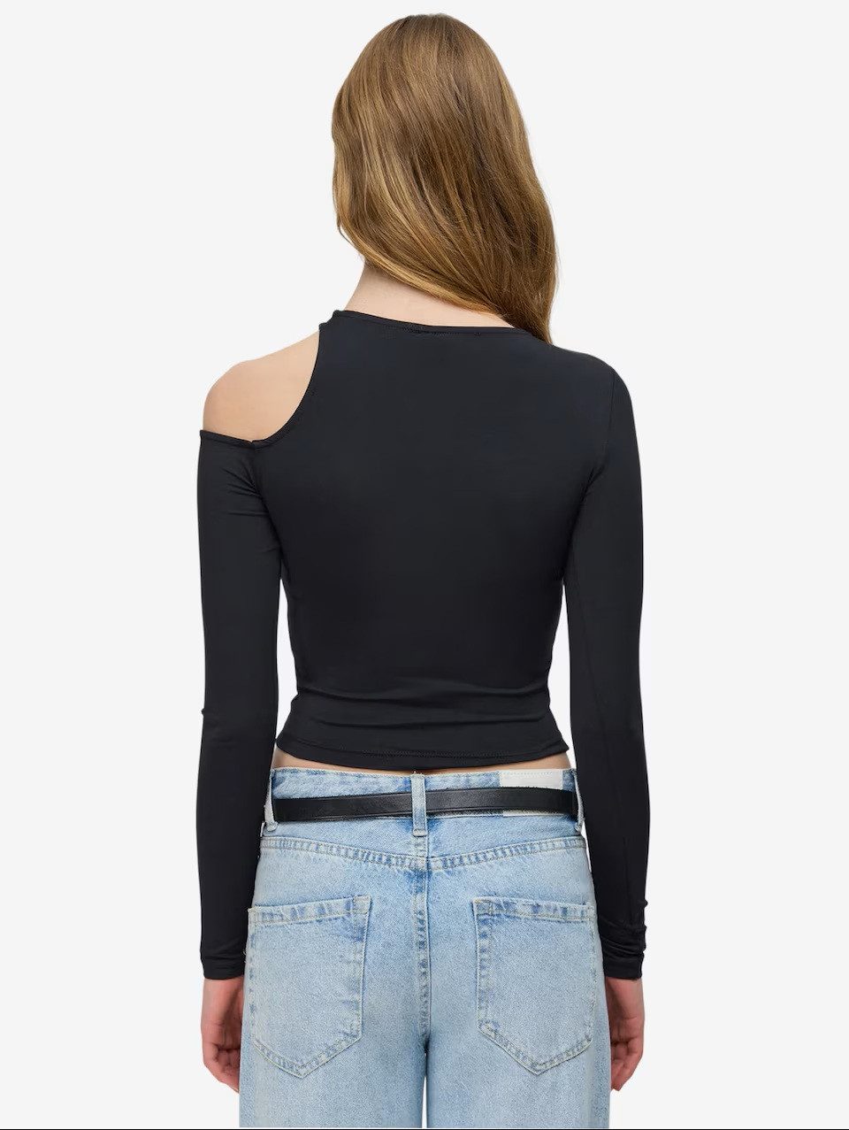 No Matter What Crop-Top Langarmshirt