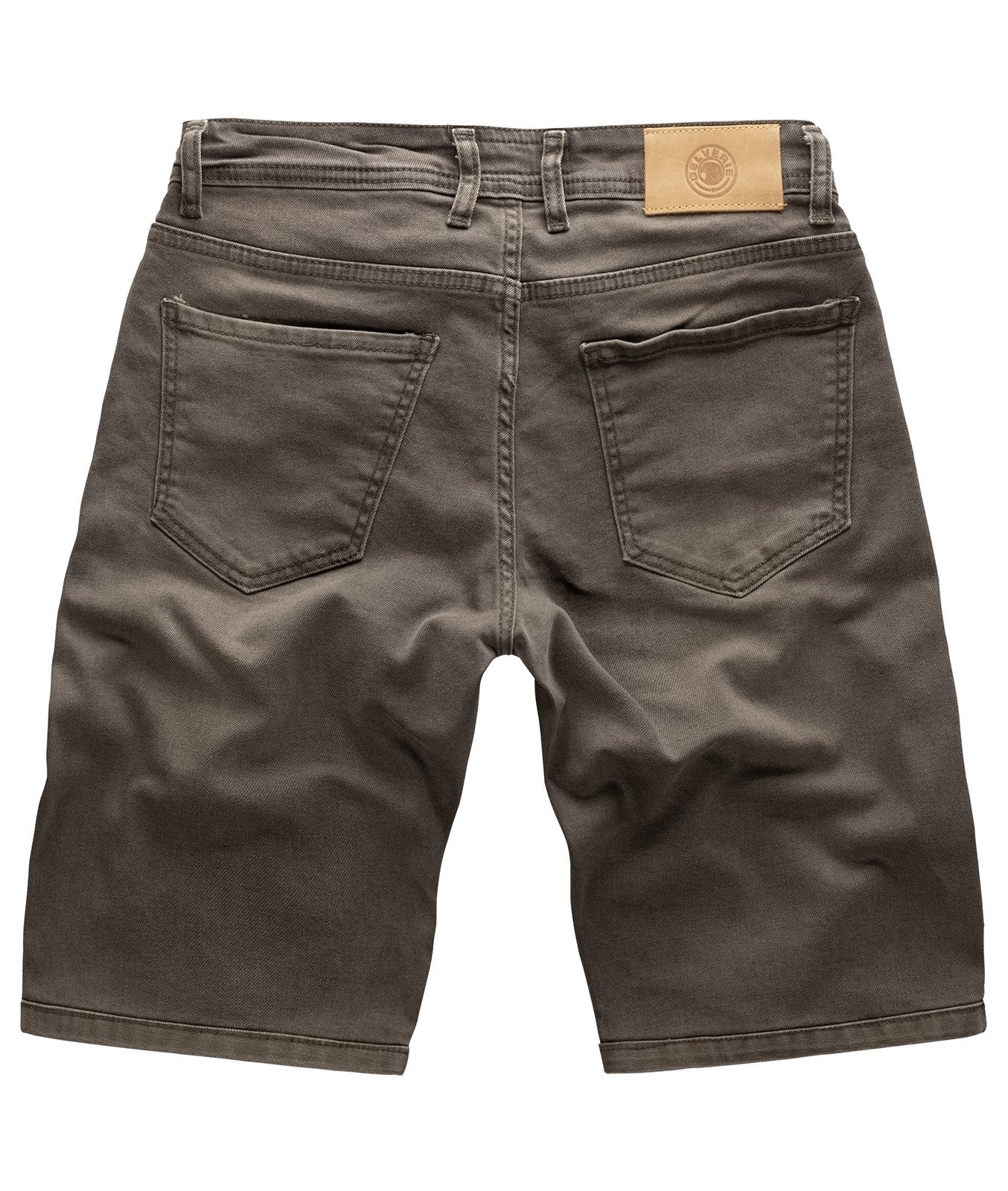 Gelverie Jeansshorts Herren Jeansshorts Stonewashed Grau günstig online kaufen