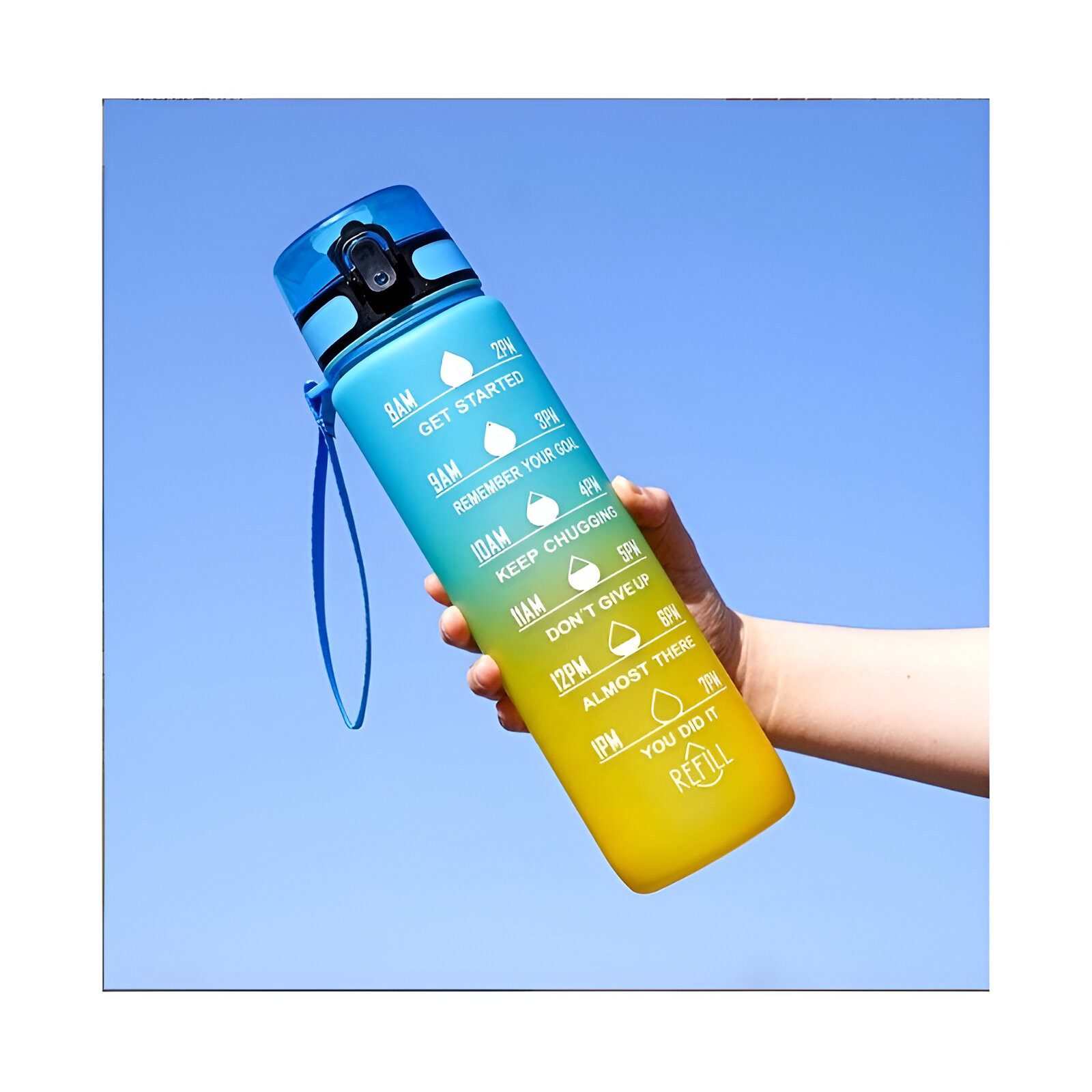 WS-Trend Trinkflasche XL Sportflasche Wasserflasche Flasche 1000 ml in 7 Farben