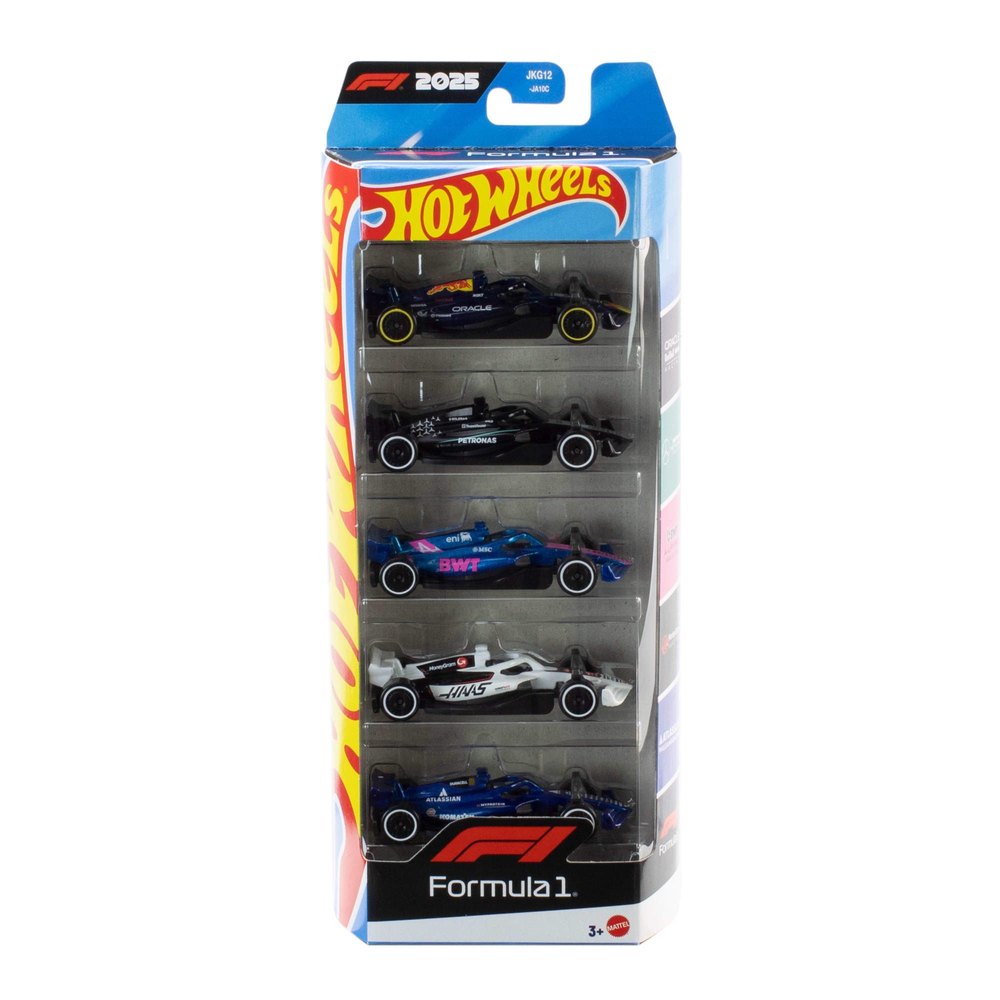 Hot Wheels Spielzeug-Auto Hot Wheels Formel 1 5er-Pack