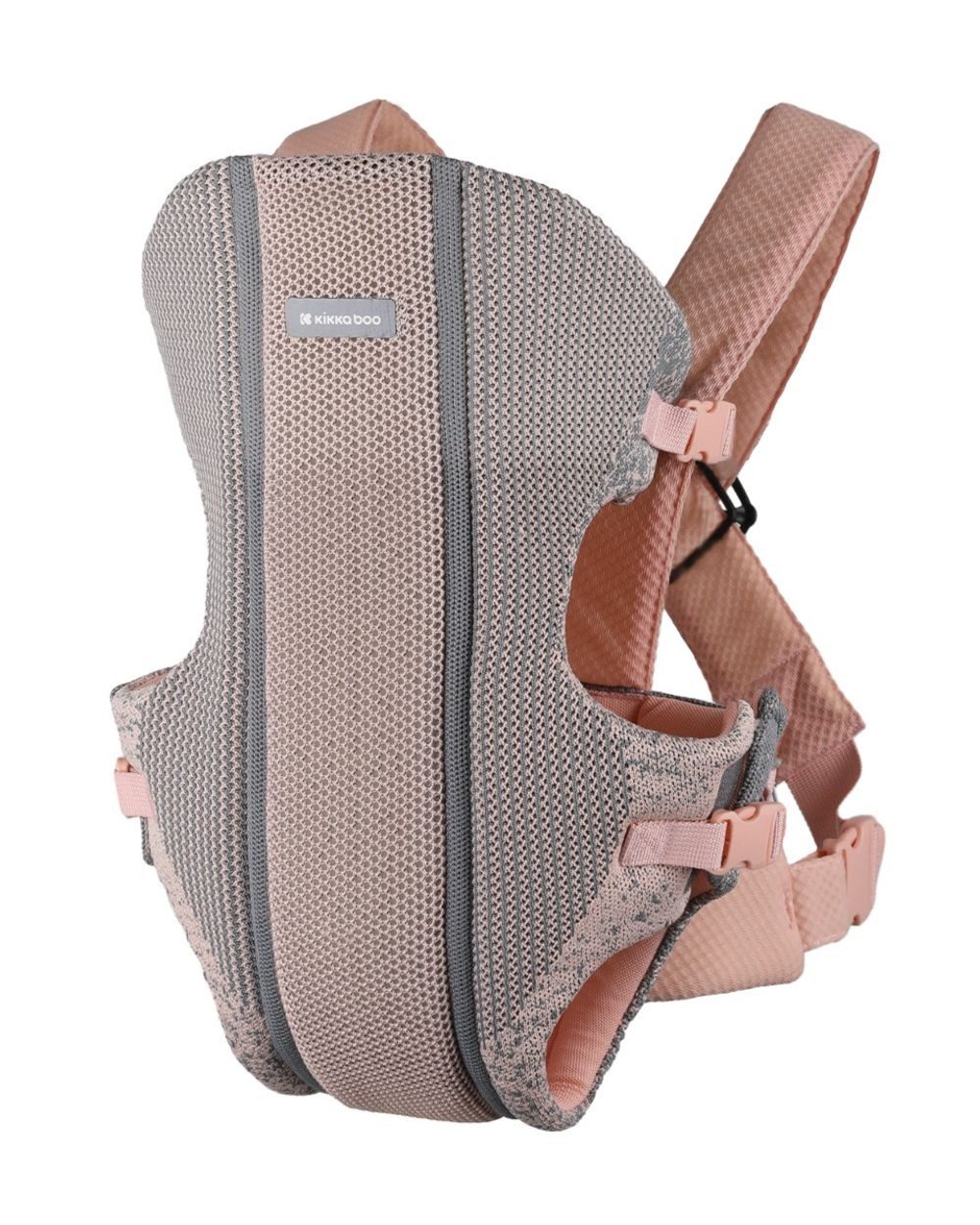 Kikkaboo Babytrage Babytrage Gwen Fly Strickstoff, Bauchtrage Rückentrage Gurte verstellbar