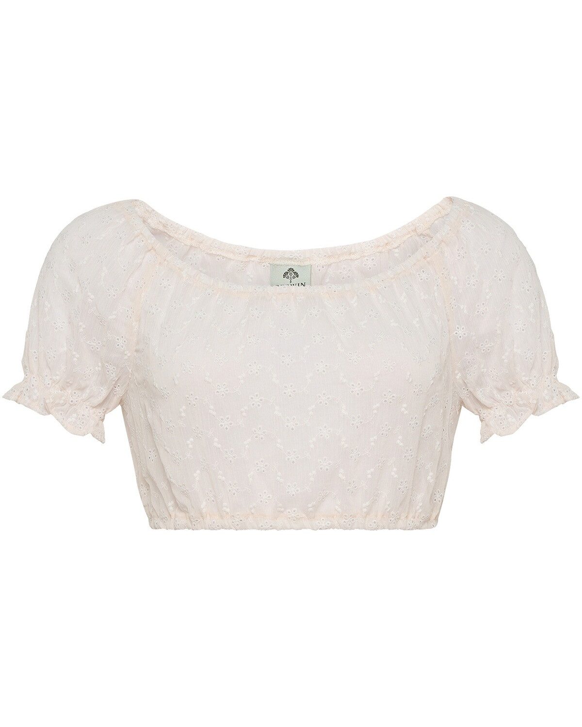 Berwin Dirndlbluse Dirndlbluse mit Lochstick