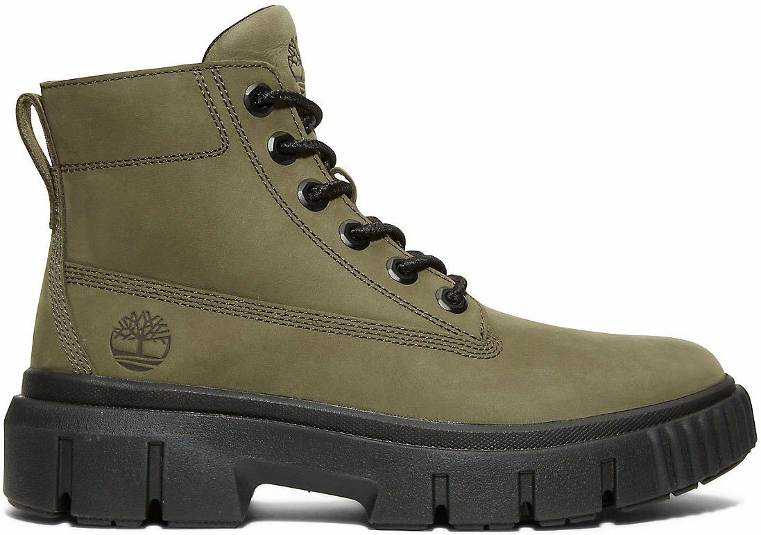 Leather Greyfield Schnürboots Timberland Boot oliv