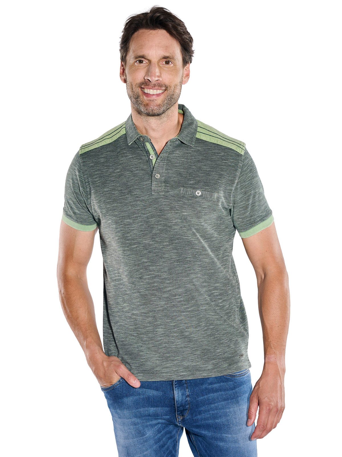 Engbers Poloshirt Herren Poloshirt, Hellgruen