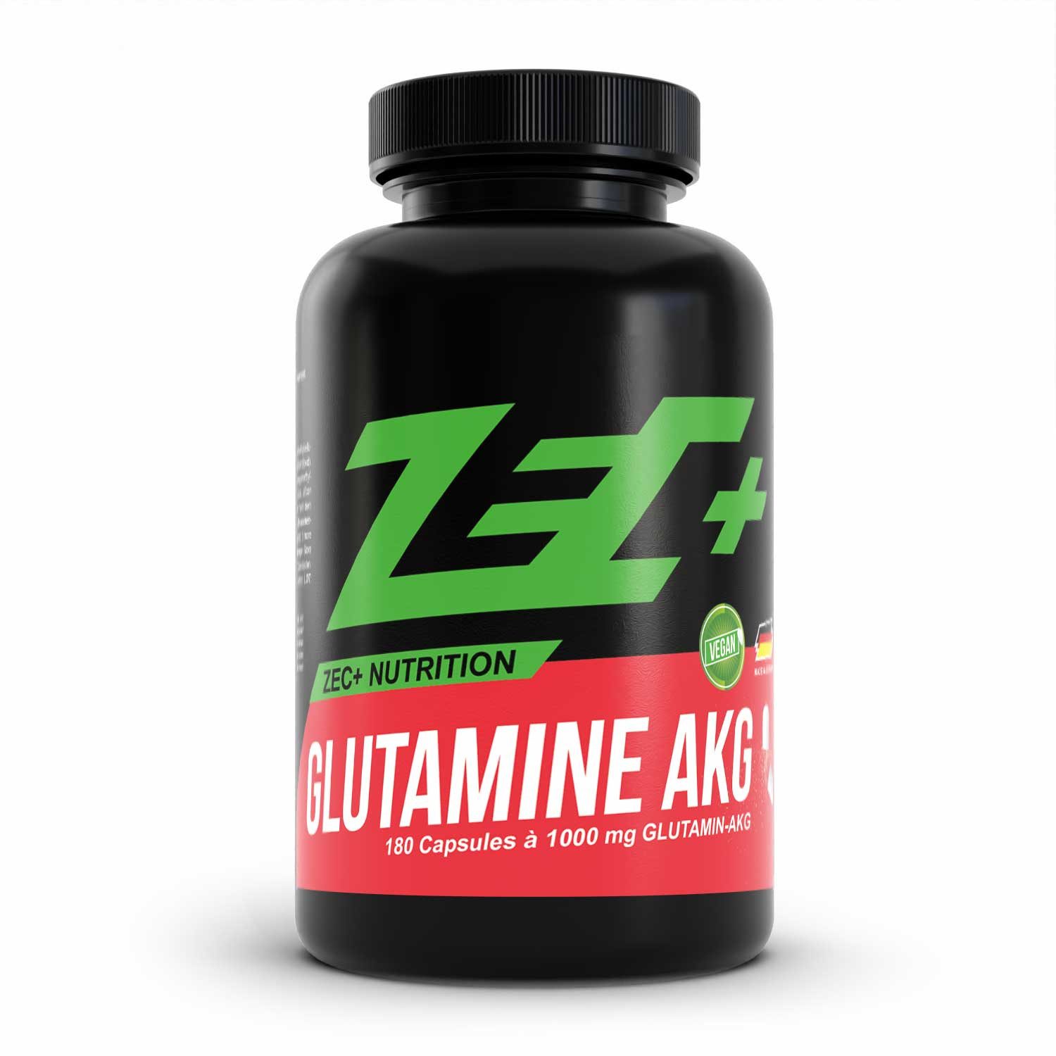 Zec+ Nutrition ZEC+ GLUTAMIN AKG Kapseln, 180 Stück Kapsel