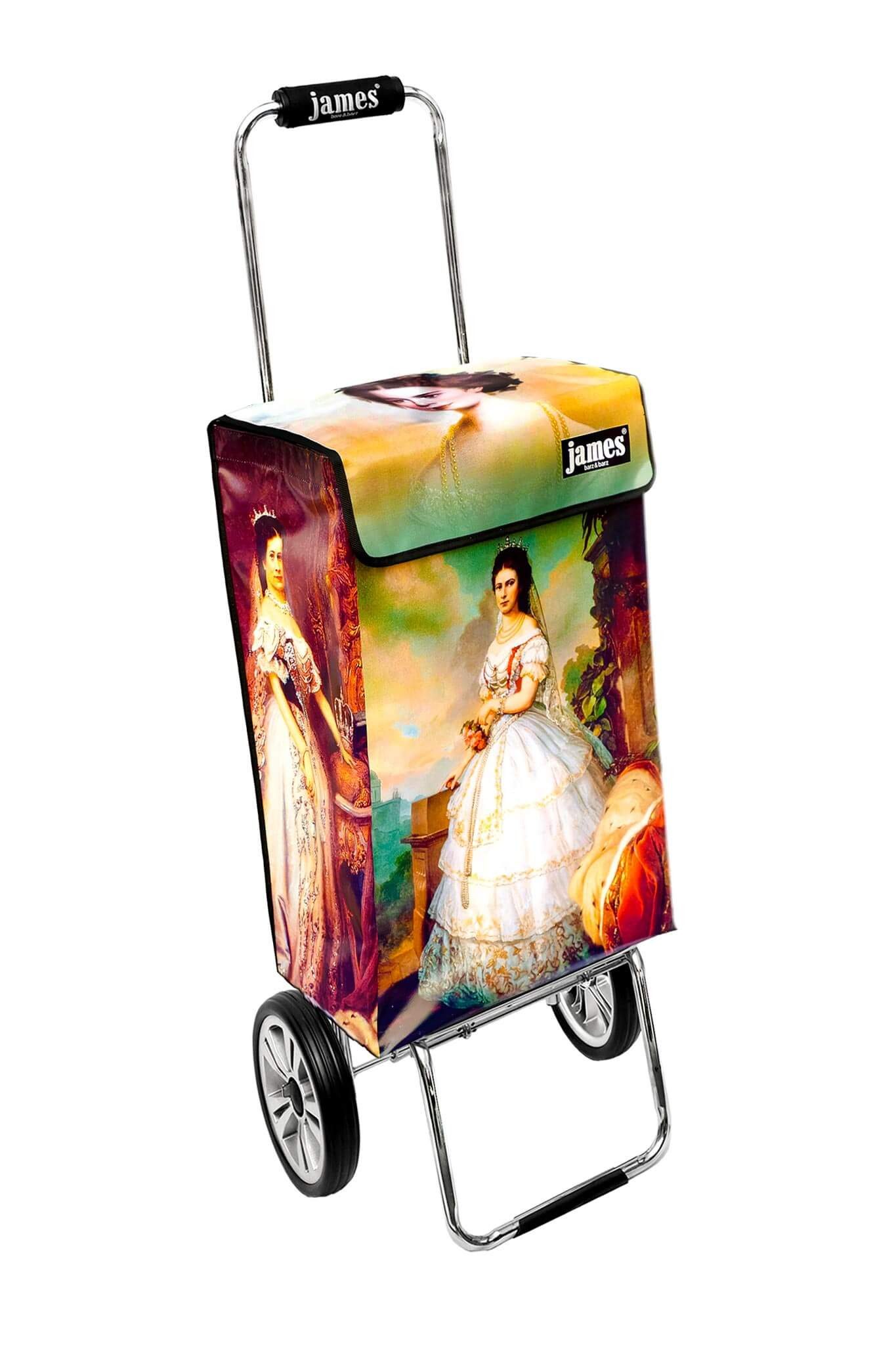 james Einkaufstrolley SISSI - stabiler Einkaufswagen mit individuellem Design, Handmade in Austria - Einkaufsbegleiter mit viel Stauraum - trägt 40kg