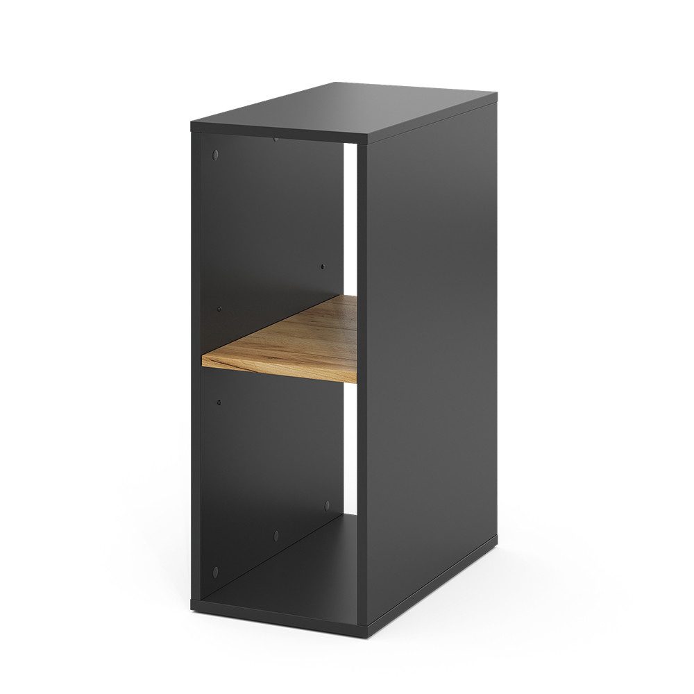 Vicco PC-Schrank Tomy, Anthrazit/Goldkraft Eiche, 28.5 x 50 cm,2 Fächer günstig online kaufen