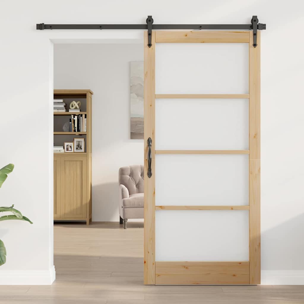vidaXL Haustür Interior Tür ORKDAL Braun 93 x 202 cm (1-St)