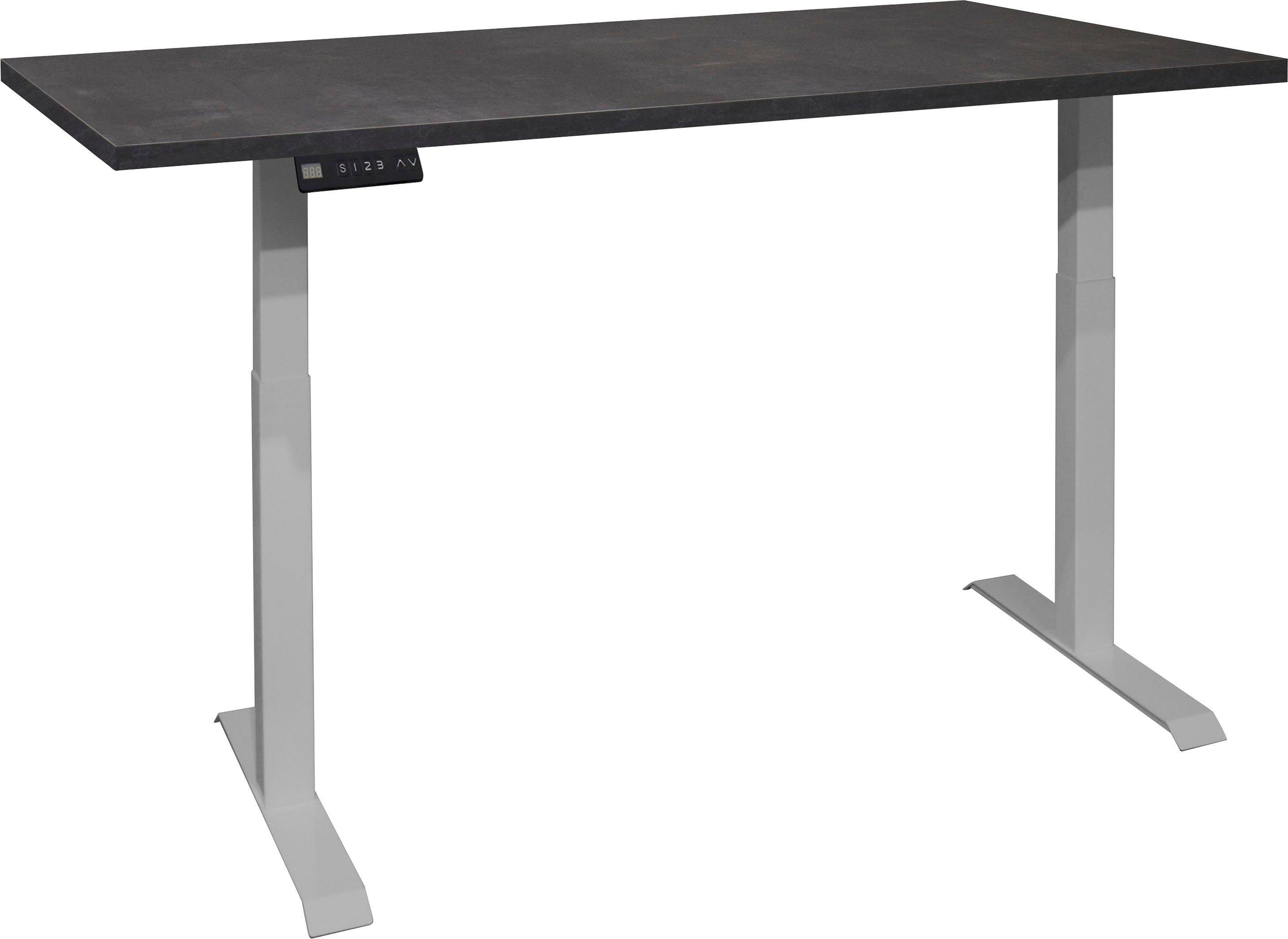 Mäusbacher Schreibtisch Big System Office, Breite 140 cm, elektrisch höhenverstellbar