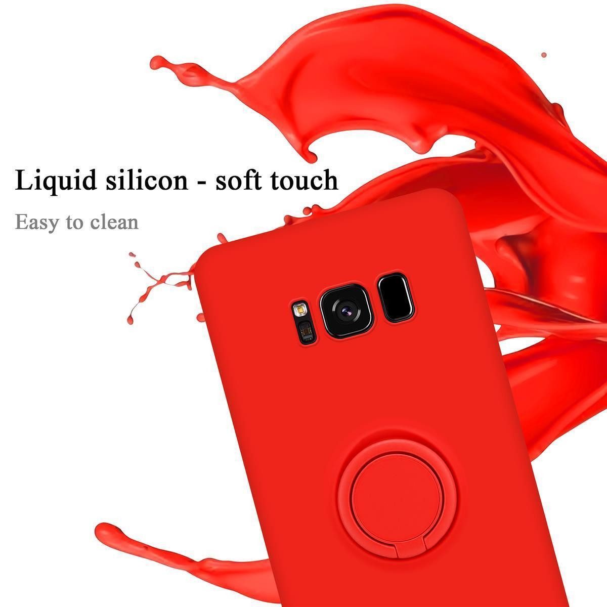 Cadorabo Handyhülle für Samsung Galaxy S8 Hülle Samsung Galaxy S8, Robustes Hard Case - Handy Schutzhülle - Hülle - Back Cover Bumper