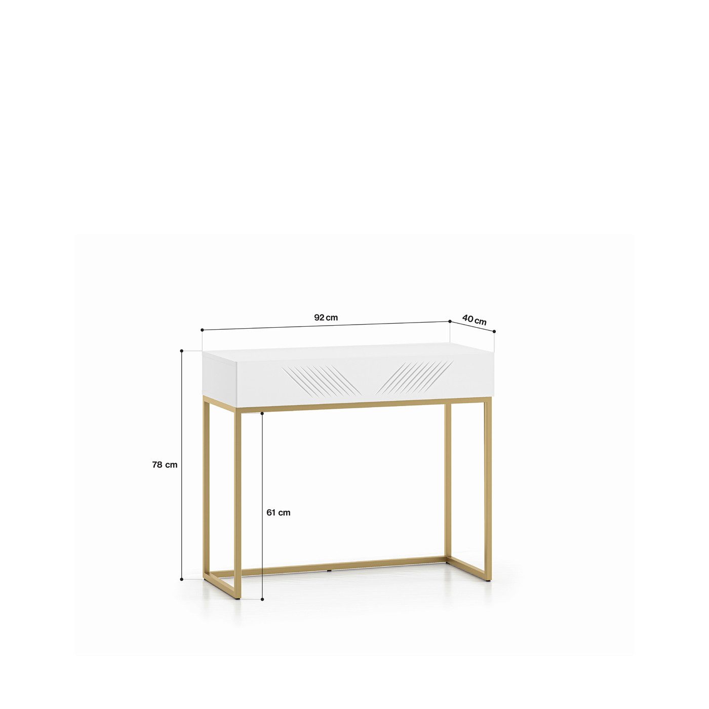 Marmex Möbel Schminktisch CLEARING 06 Tisch mit Schublade Schlafzimmer