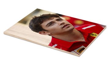 Posterlounge Holzbild Motorsport Images, Charles Leclerc, Ferrari 2018, Fotografie