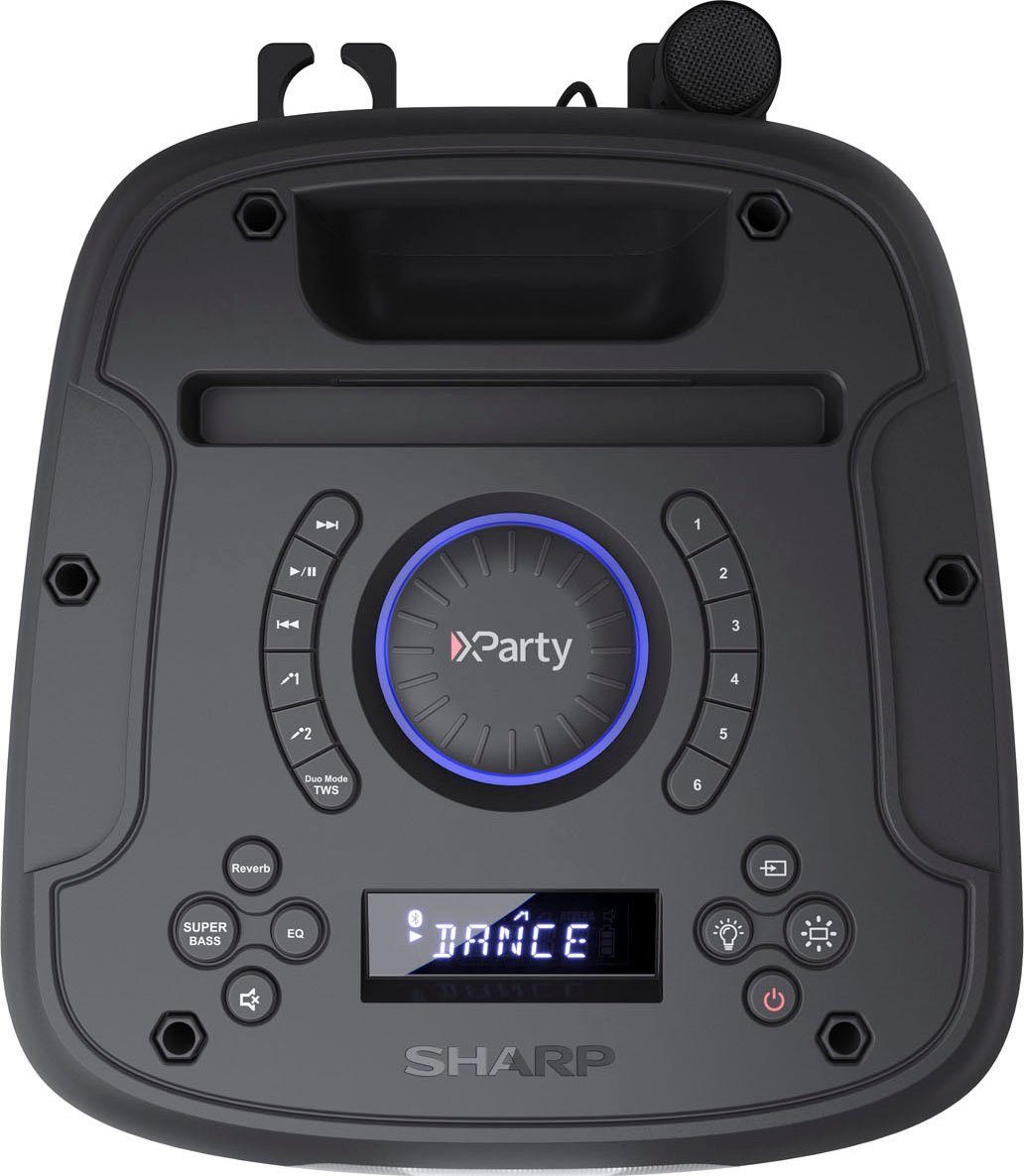 AVRCP Sharp Bluetooth, W) Party-Lautsprecher Stereo Bluetooth, PS-949 132 Bluetooth, (A2DP