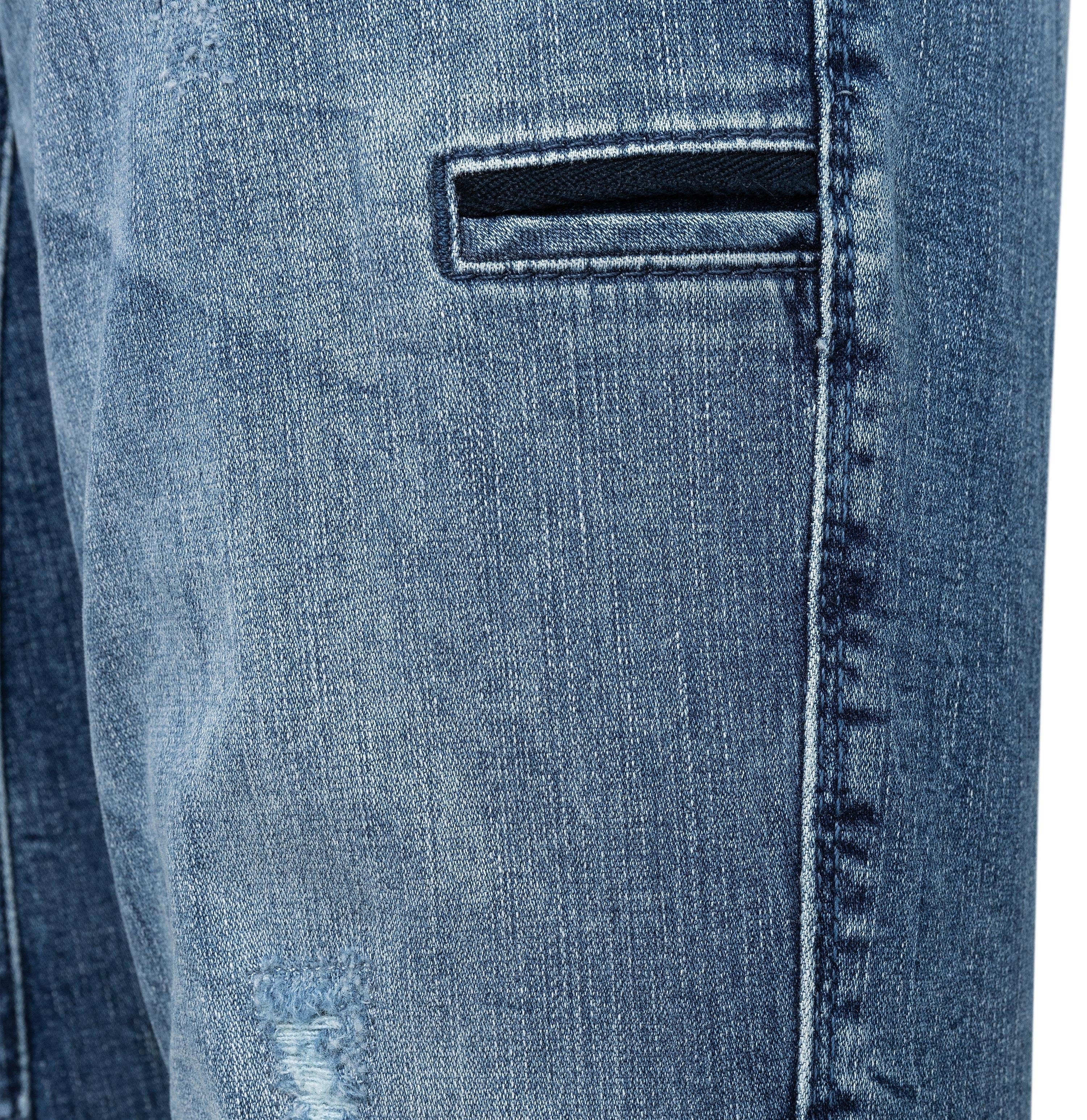 MAC mid MAC Stretch-Jeans fancy RICH washed blue CARGO destroy SLIM