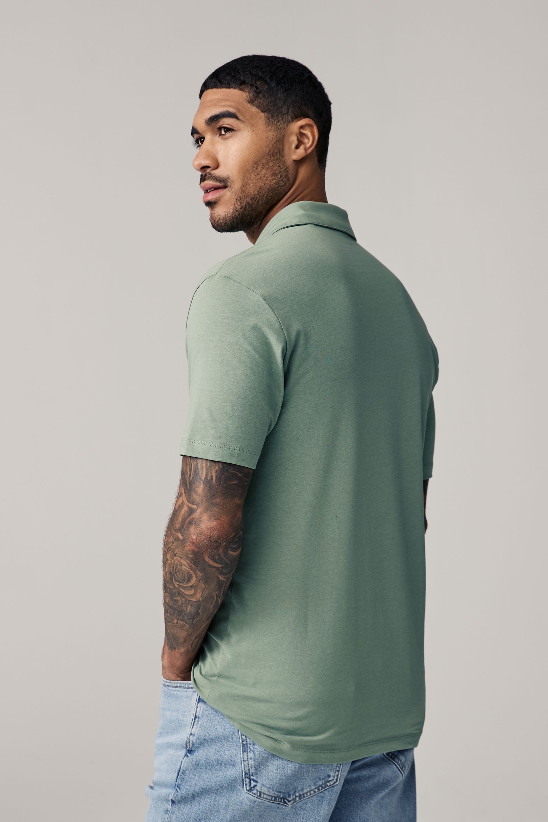 Next Poloshirt Slim Fit Kurzarm-Poloshirts aus Jersey, 5er-Pack (5-tlg) günstig online kaufen