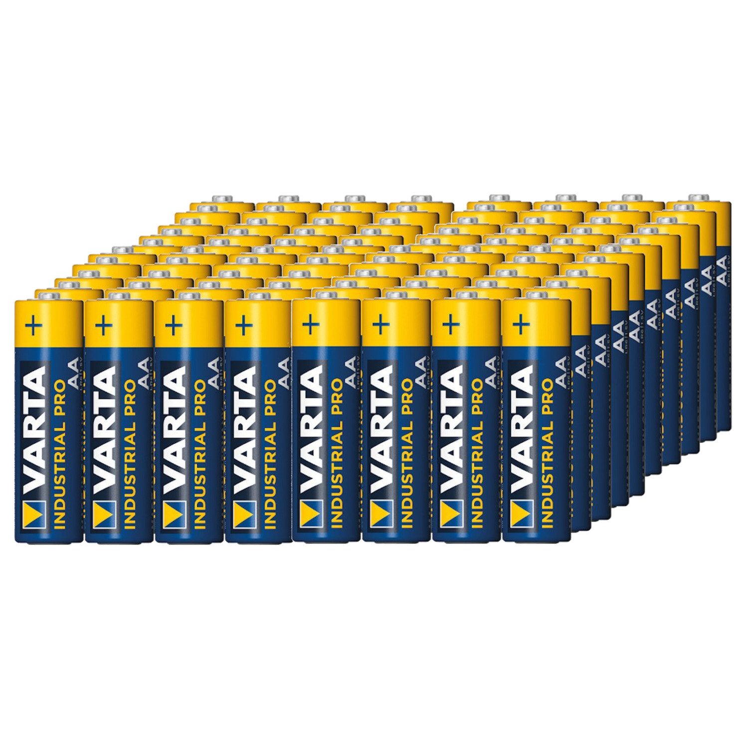 VARTA Industrial LR6 / AA-Alkalibatterien Batterie, (80 St), Mindestkapazität: 3000 mAh