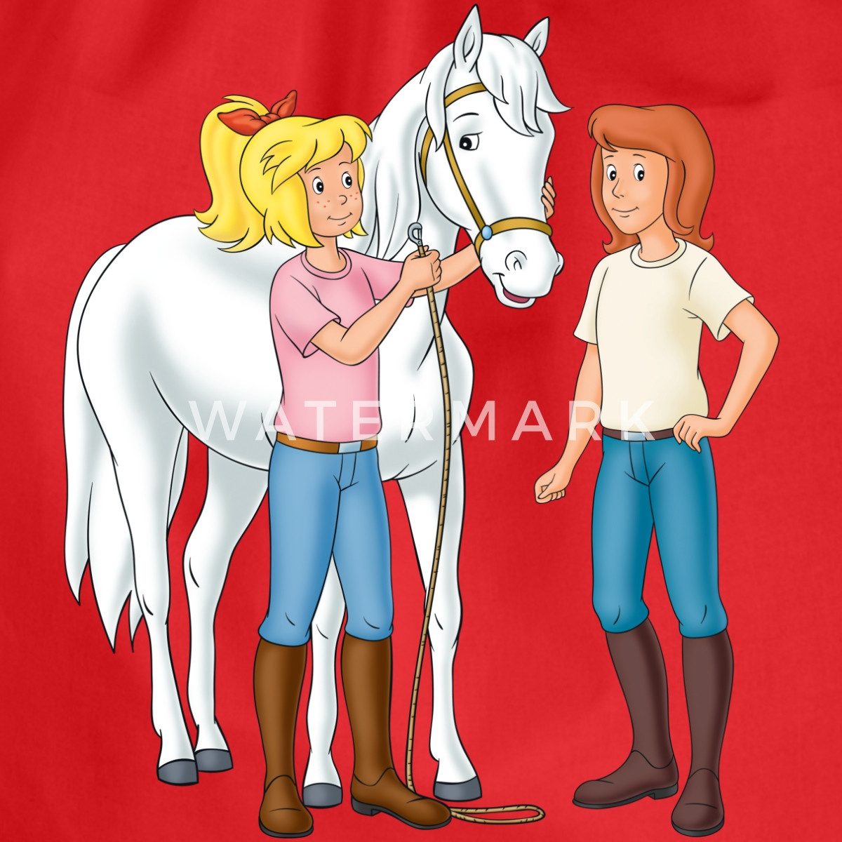 Spreadshirt Turnbeutel Bibi Und Tina Kümmern Sich Um Sabrina Turnbeutel (1-tlg)