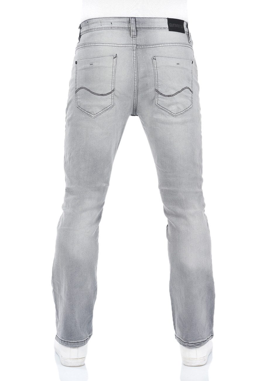 riverso Bootcut-Jeans Herren Jeanshose RIVFalko Boot Cut Fit Denim Hose mit Stretch