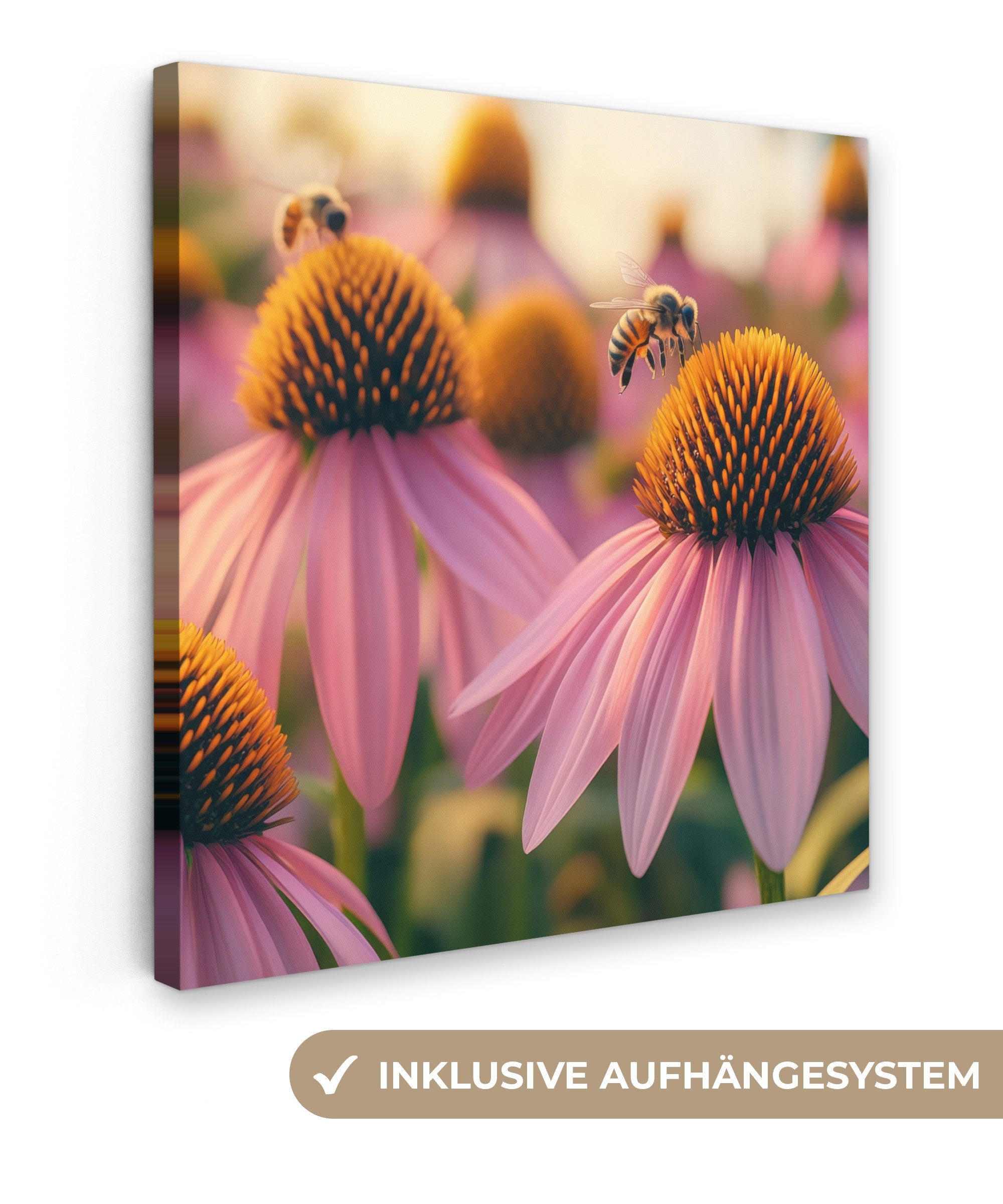 OneMillionCanvasses® Leinwandbild Blumen - Lila - günstig online kaufen