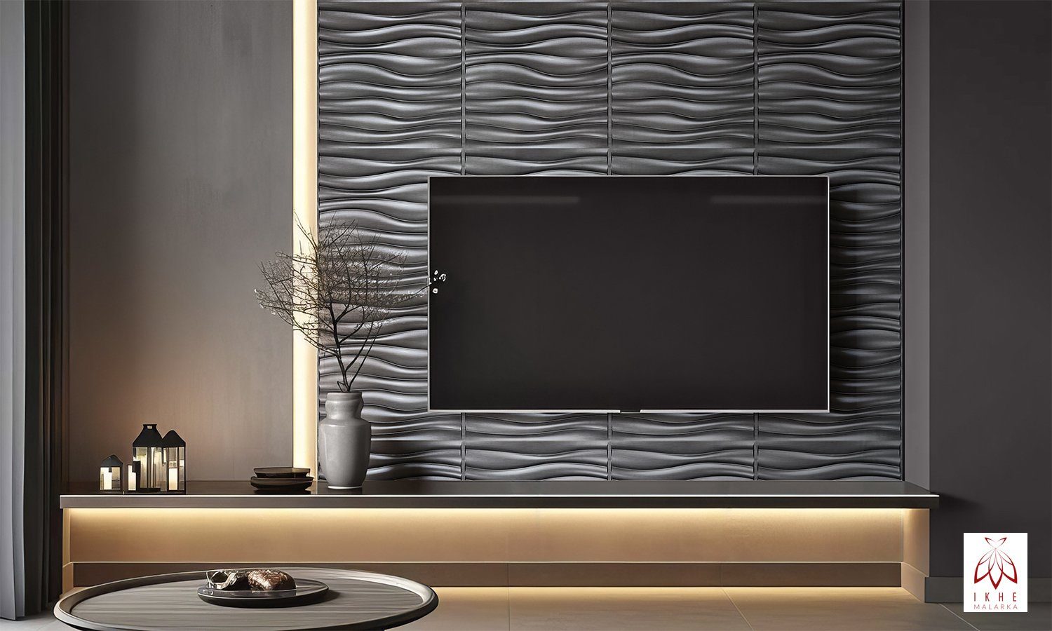 IKHEMalarka 3D Wandpaneel 3D Paneele PVC Kunststoffpaneele, BxL: 50,00x50,0 günstig online kaufen