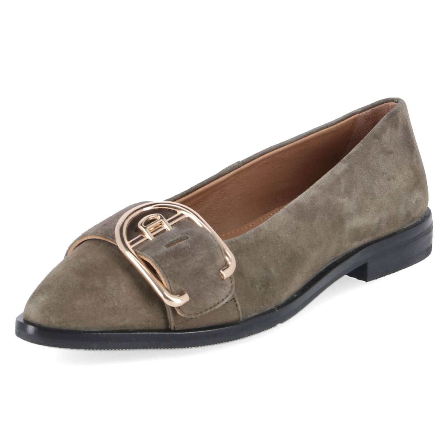 Copenhagen Studios Copenhagen Shoes CS8921-099 Army Damen Rauleder gruen Ballerina