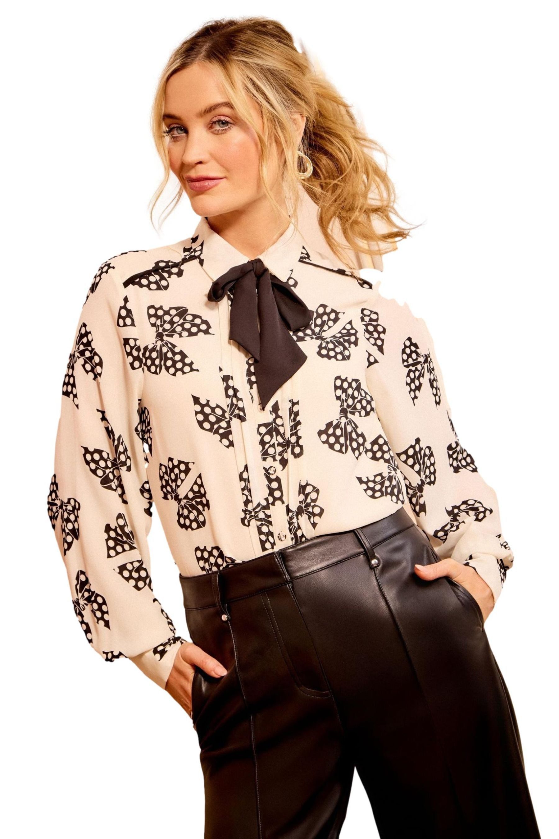 Love & Roses Langarmhemd Love & Roses Langärmelige Schluppenbluse (1-tlg)