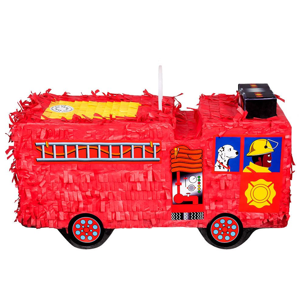 Boland Pinata Pinata Feuerwehrauto, Rot - 43 x 24 x 18 cm