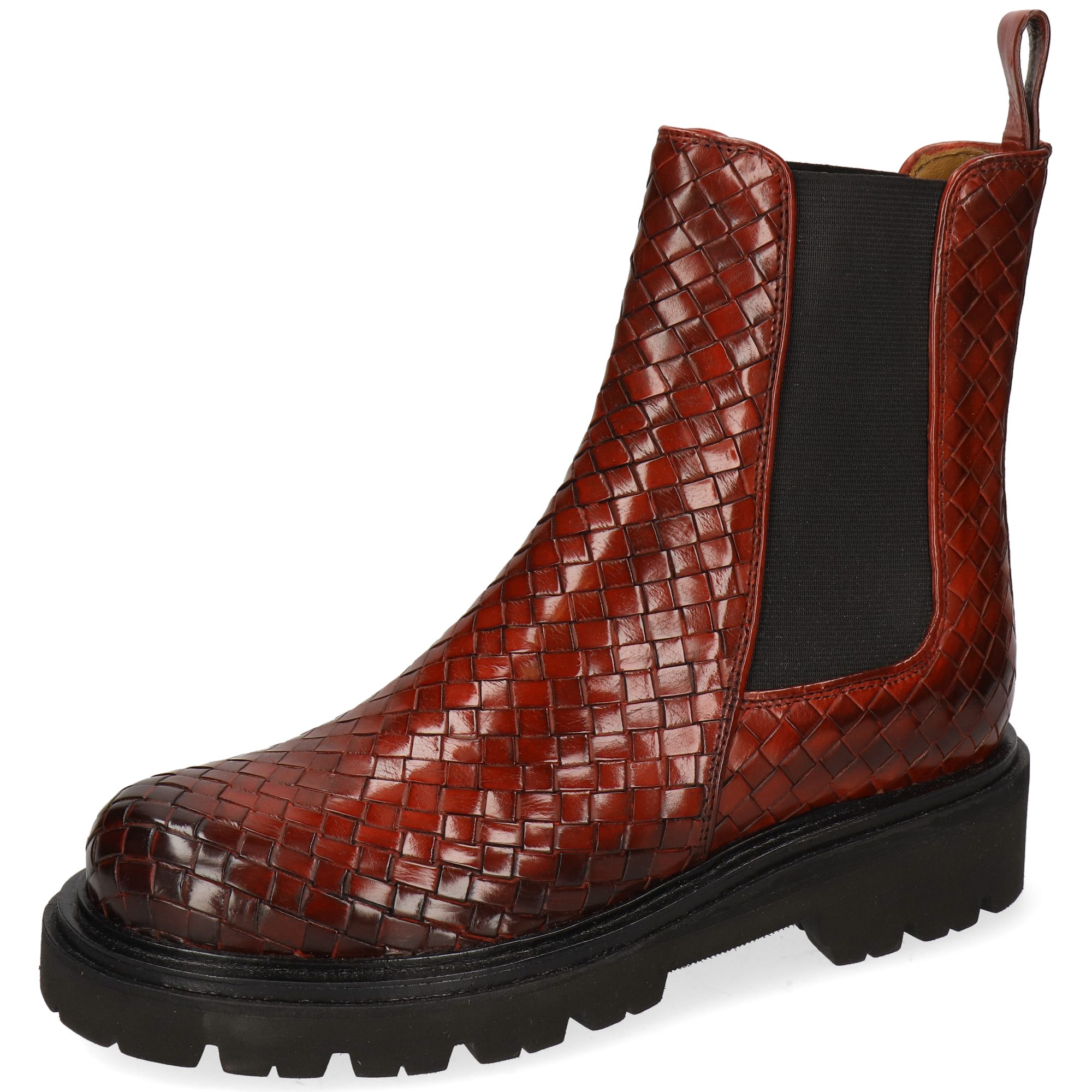Melvin & Hamilton Dahlia 1 Leder-Chelsea Boots für Damen Stiefelette Plateausohlen, Echtes Leder, Vegetabile Gerbung