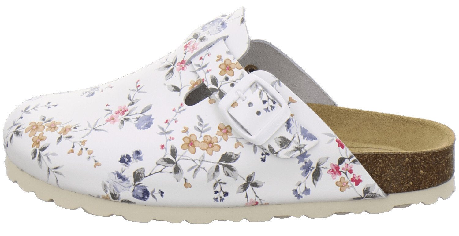 AFS-Schuhe 290006 Clogs Pantolette für Damen aus Leder mit Fußbett, Hausschuhe Made in Germany