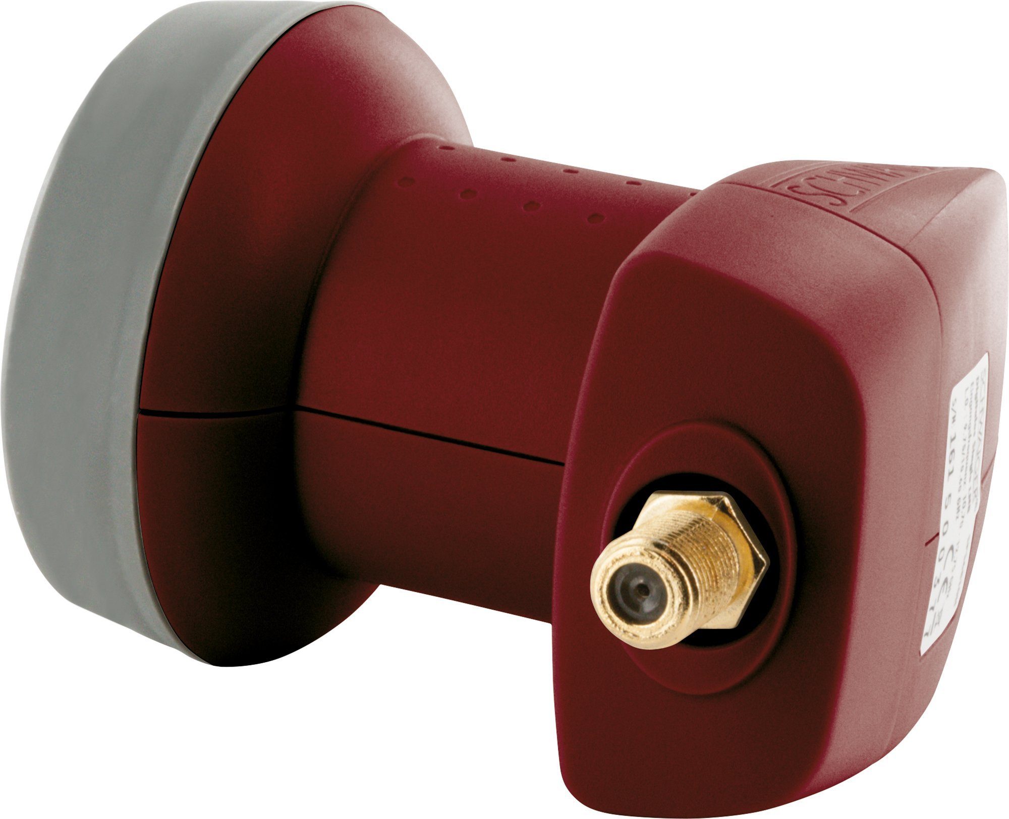 Schwaiger 714326 Universal-Single-LNB (für 1 Teilnehmer, herausziehbare Wetterschutzabdeckung, ziegelrot)