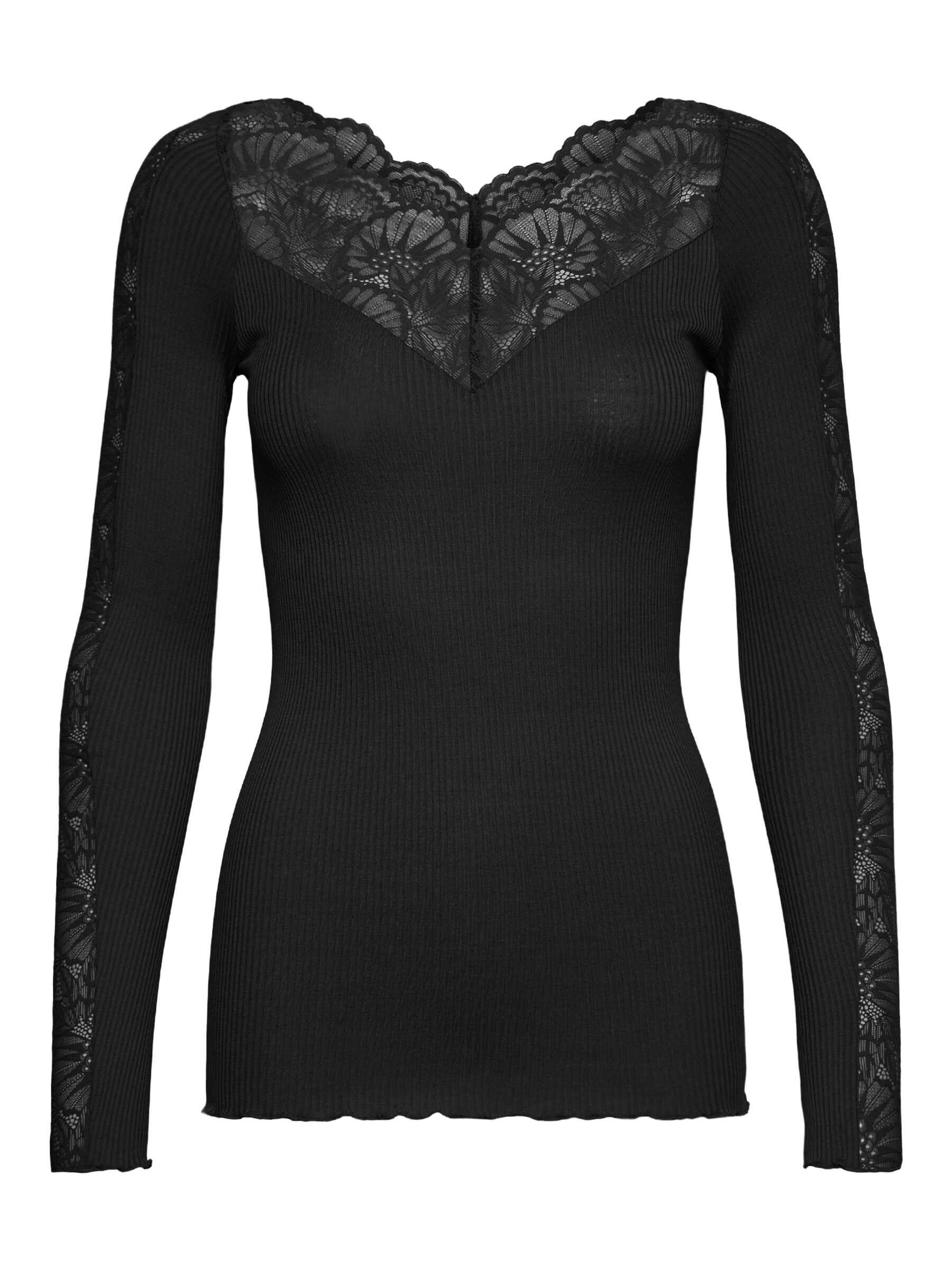 rosemunde Spitzenshirt Beatha lace longsleeve elastisch weiche Vintage-Spit günstig online kaufen