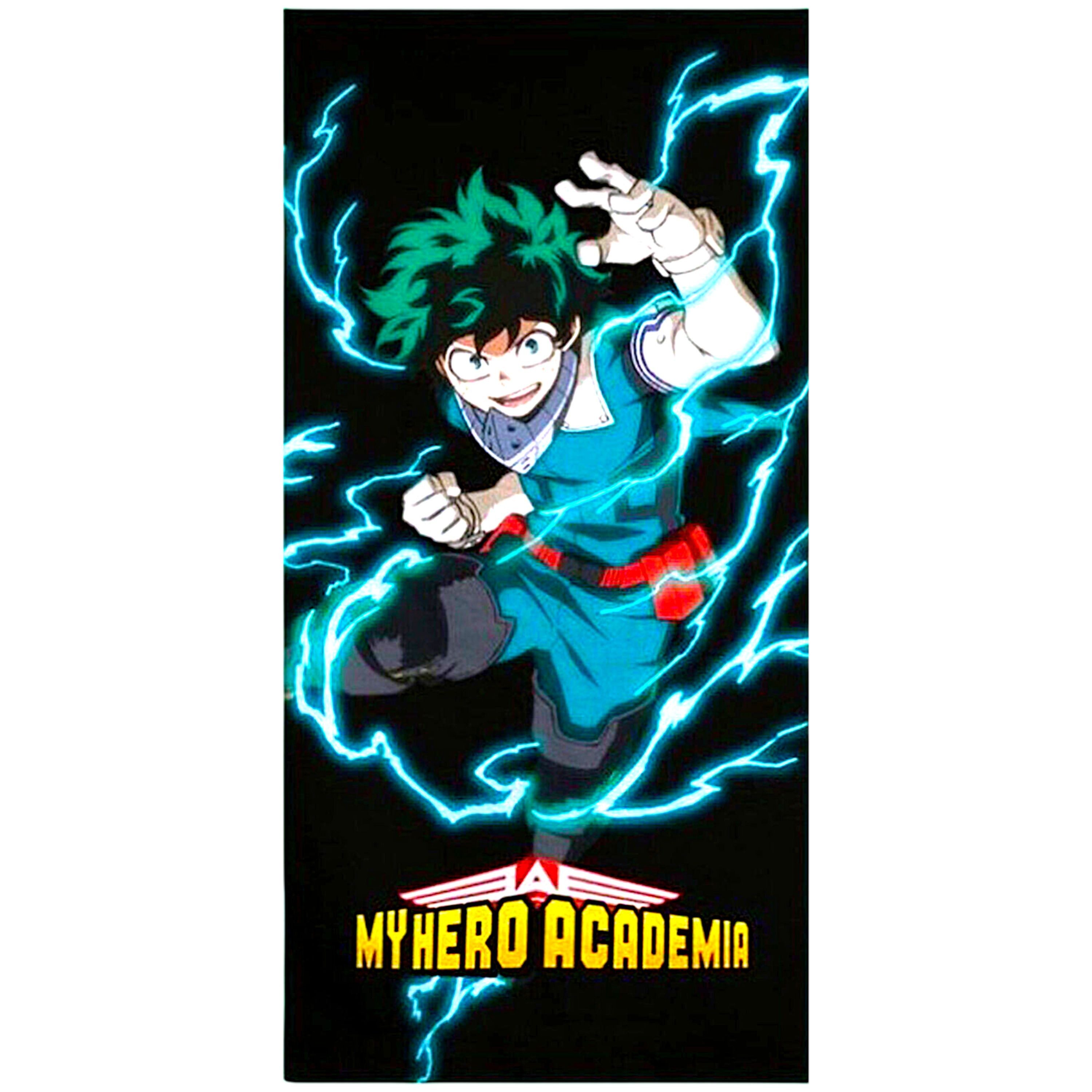 MY HERO ACADEMIA Strandtuch Izuku Midoriya, Baumwolle, Strandtuch 70 x 140 cm aus Baumwolle