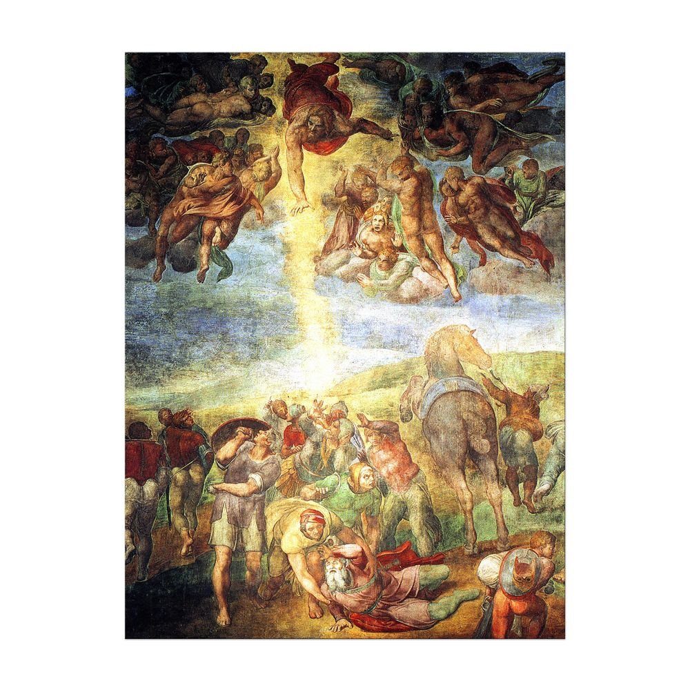 Bilderdepot24 Leinwandbild Alte Meister - Michelangelo - Die Bekehrung des Saulus, Menschen. € 23,99