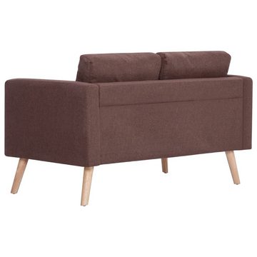 furnicato 2-Sitzer 2-Sitzer-Sofa Stoff Braun