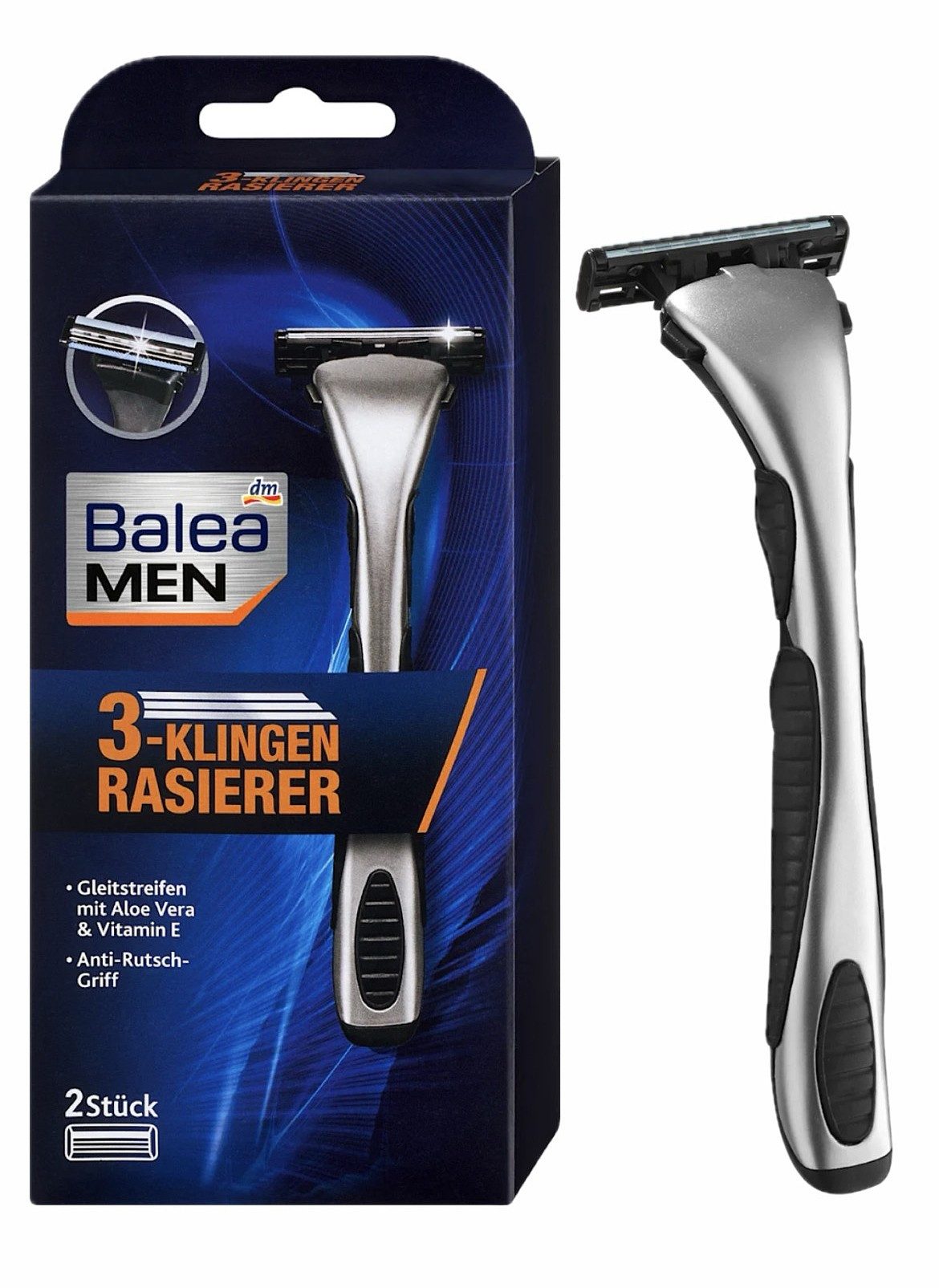 dm-drogerie markt GmbH & Co. KG Nassrasierer 3-Klingen Rasierer - Balea, 1-tlg., Nassrasierer, Balea, Rasierer