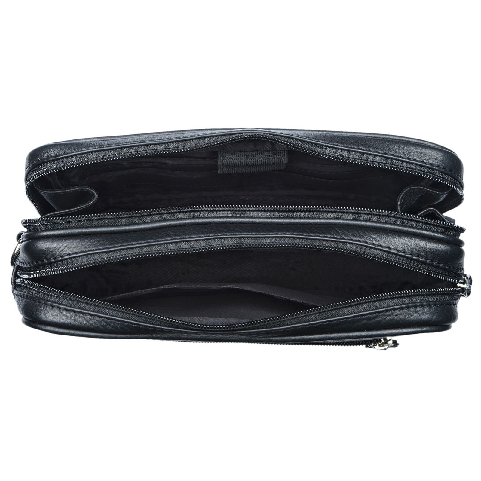 STILORD Handtasche "Nero" Vintage Handgelenktasche Clutch Herren Echtleder