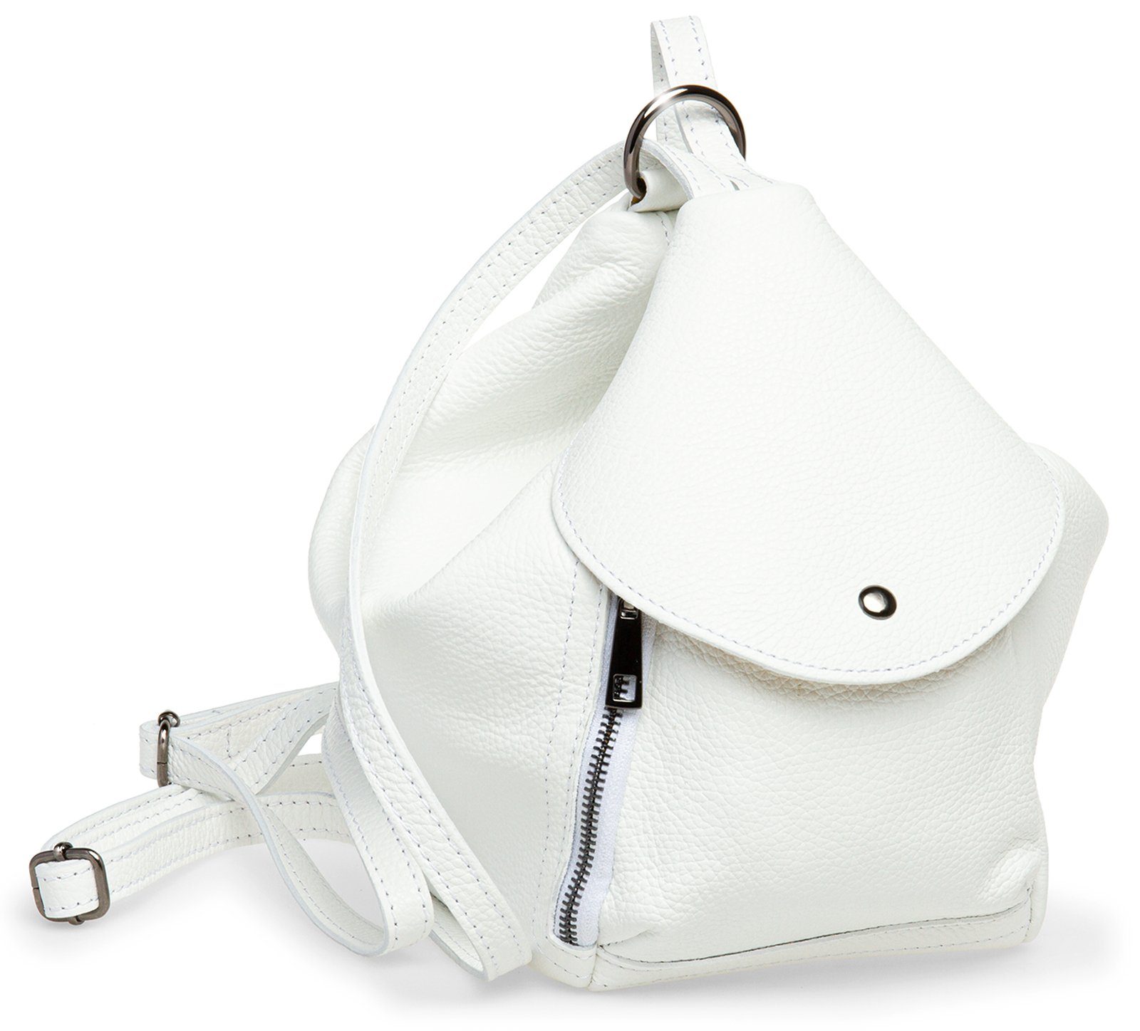 Caspar Cityrucksack 2in1 Leder Schultertasche Damen Tasche- PREMIUM LINE - Modell No.788