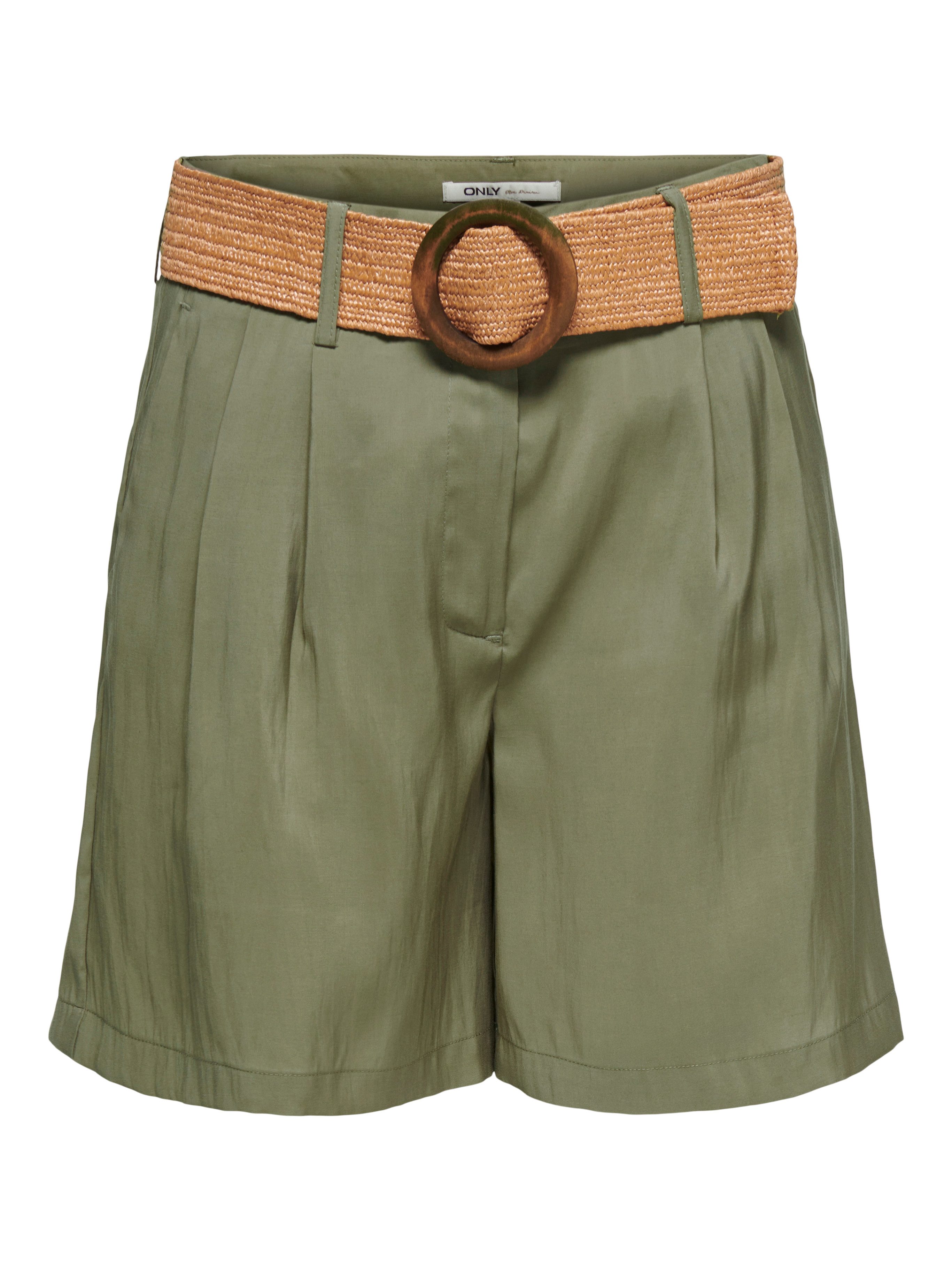 ONLY Shorts ONLIBIZA HW BELT SHORTS PNT Materialmix, regular fit, High Waist