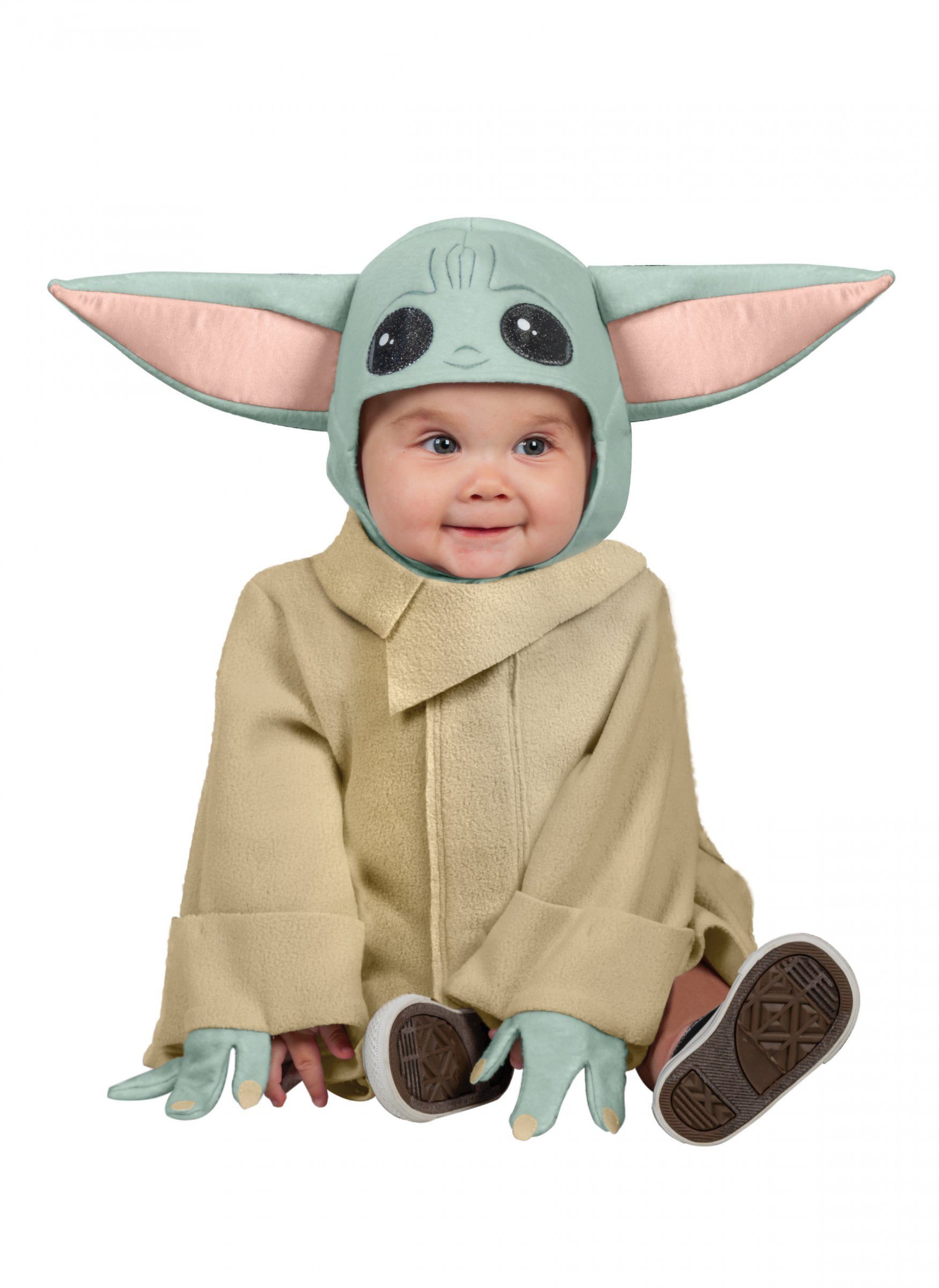 Kostüm Offizielles Baby Yoda-Babykostüm türkis-rosa-beigefarben