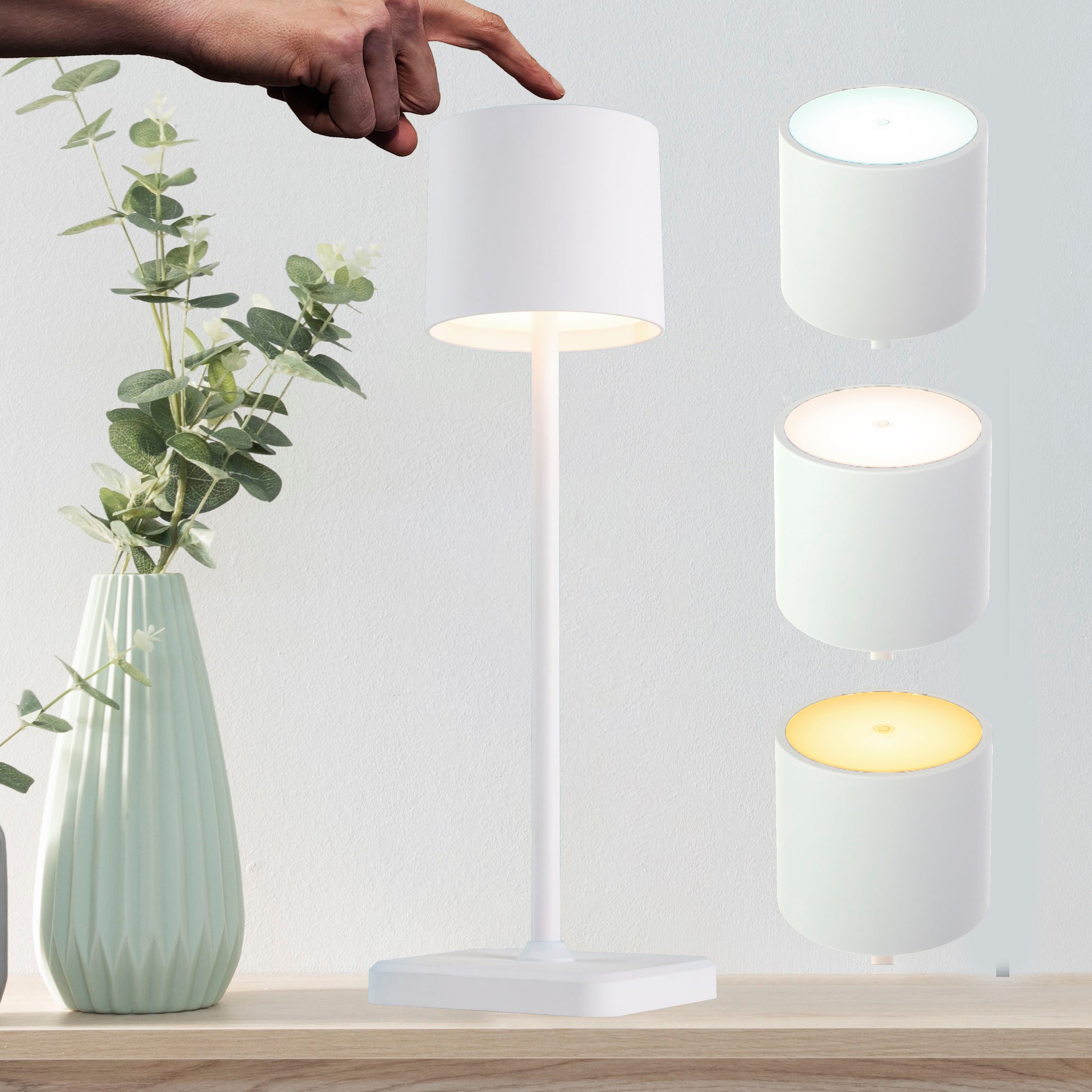 my home LED Tischleuchte Lenn Mobile-Akku-Tischlampe, Dimmer, Dimmfunktion, günstig online kaufen