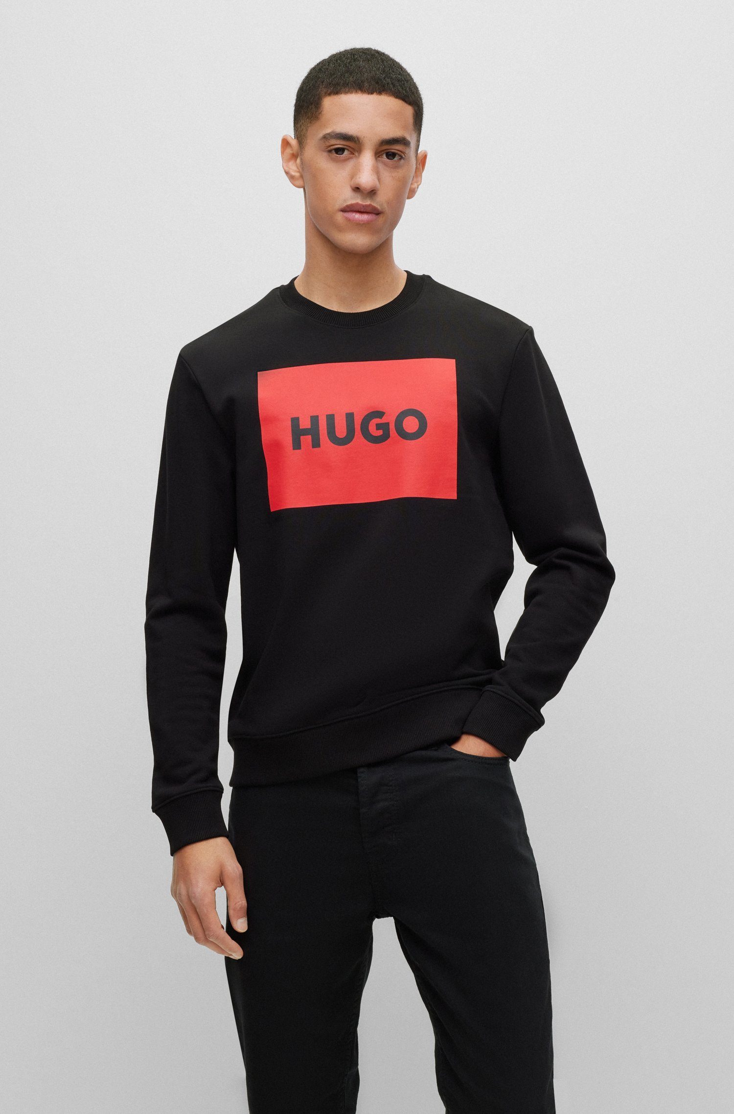 (001) (1-tlg) Schwarz Duragol Sweatshirt HUGO