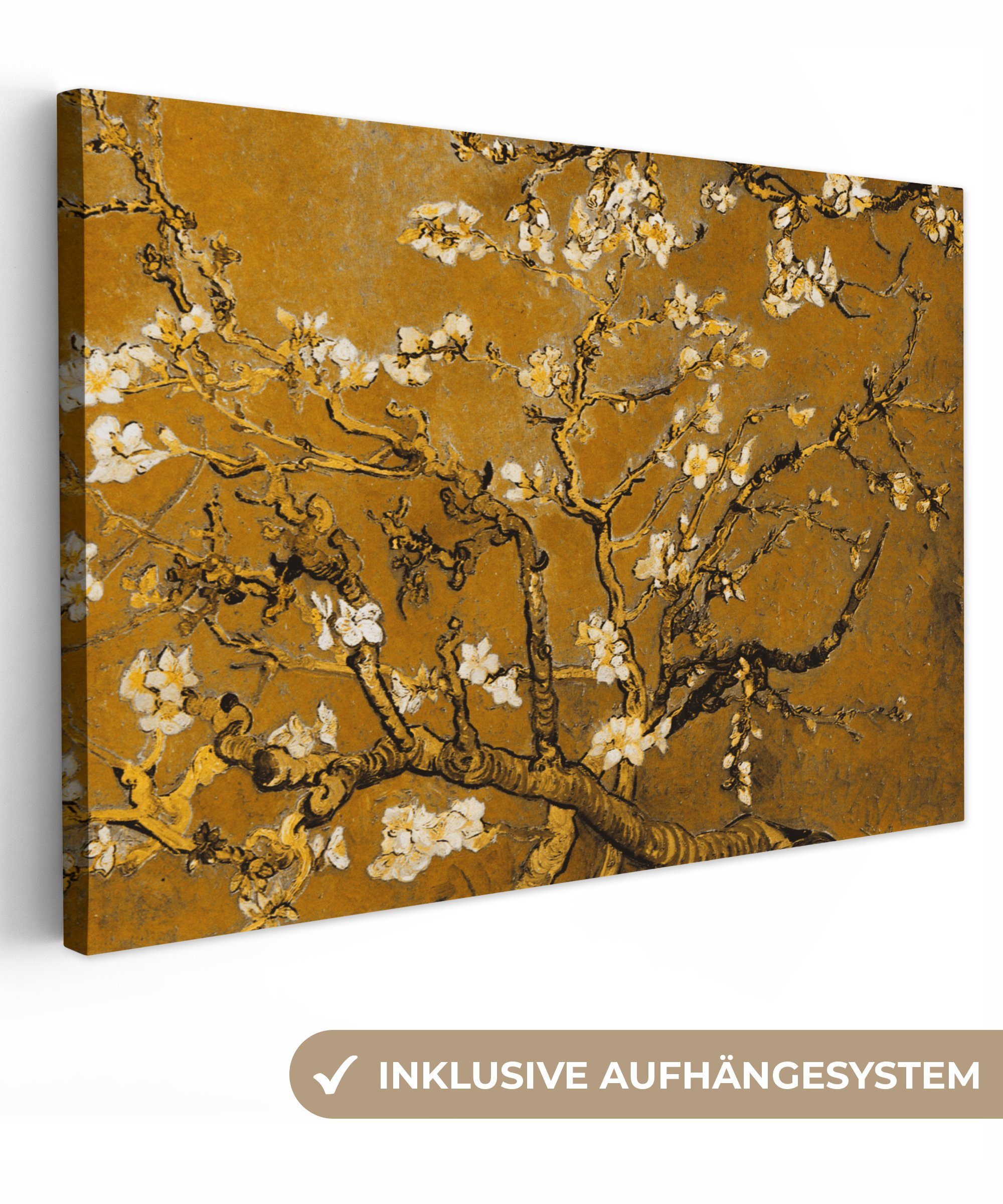 OneMillionCanvasses® Leinwandbild Mandelblüte - Kunst - günstig online kaufen